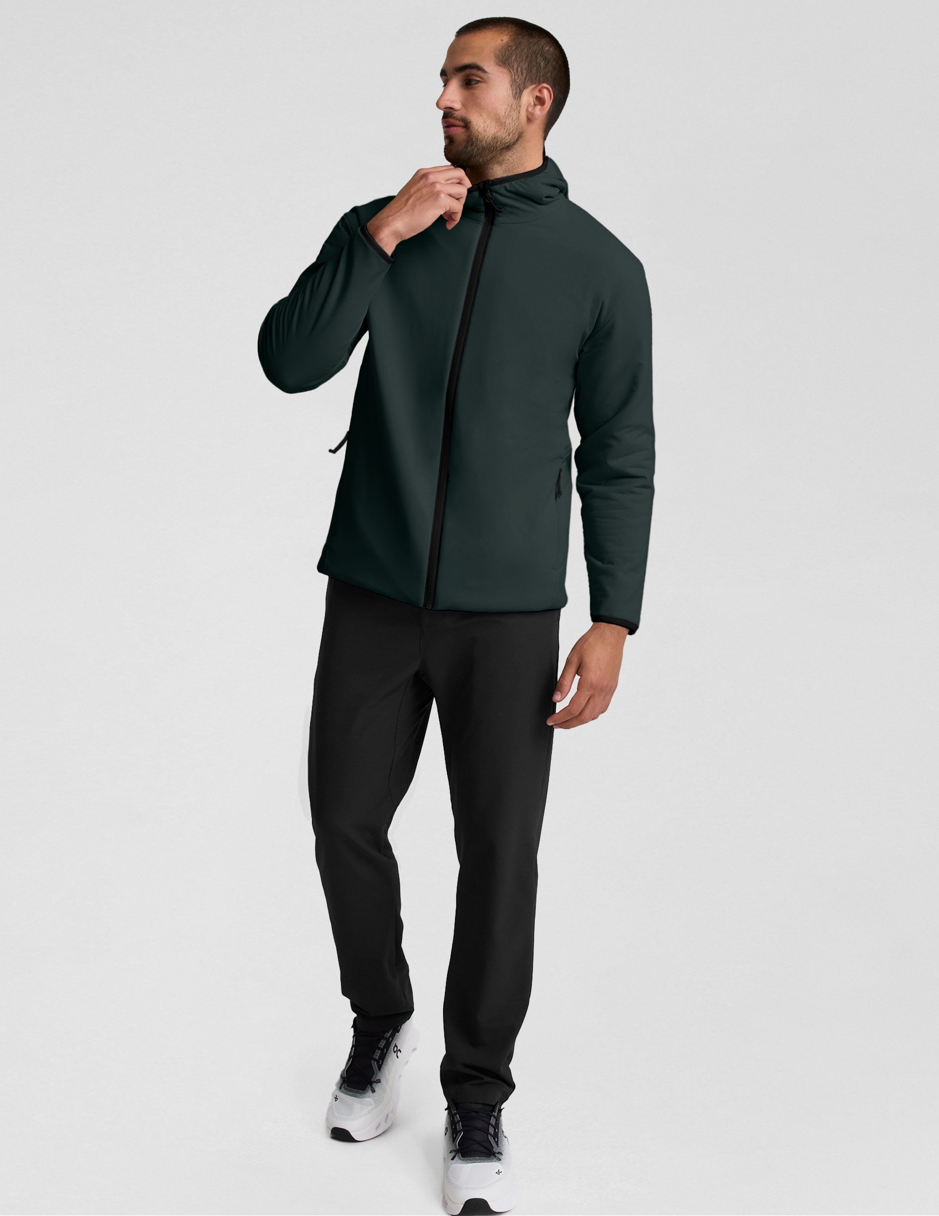 Beyond Yoga In Flight Insulated Mens Hooded Jacket
