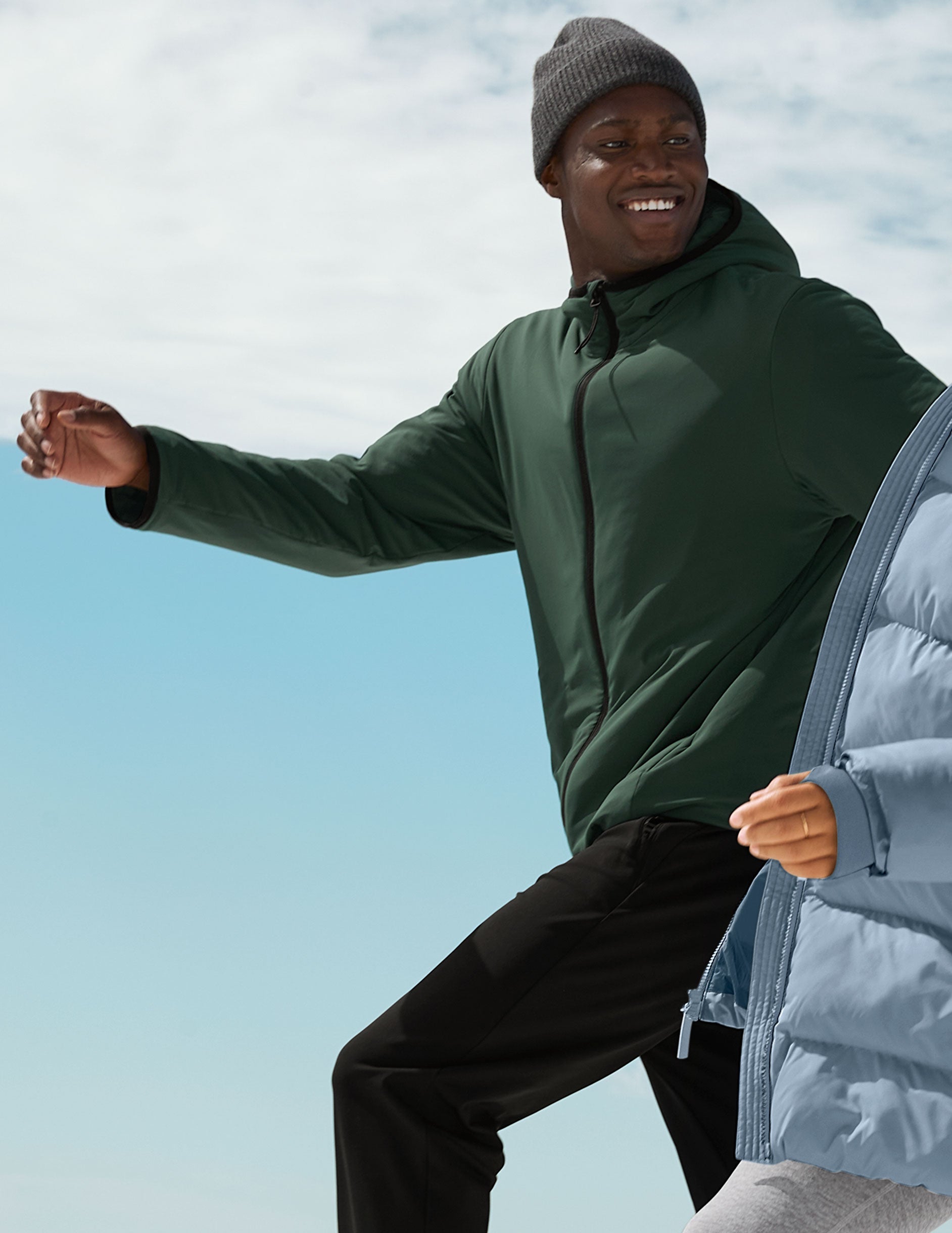 Beyond Yoga In Flight Insulated Mens Hooded Jacket