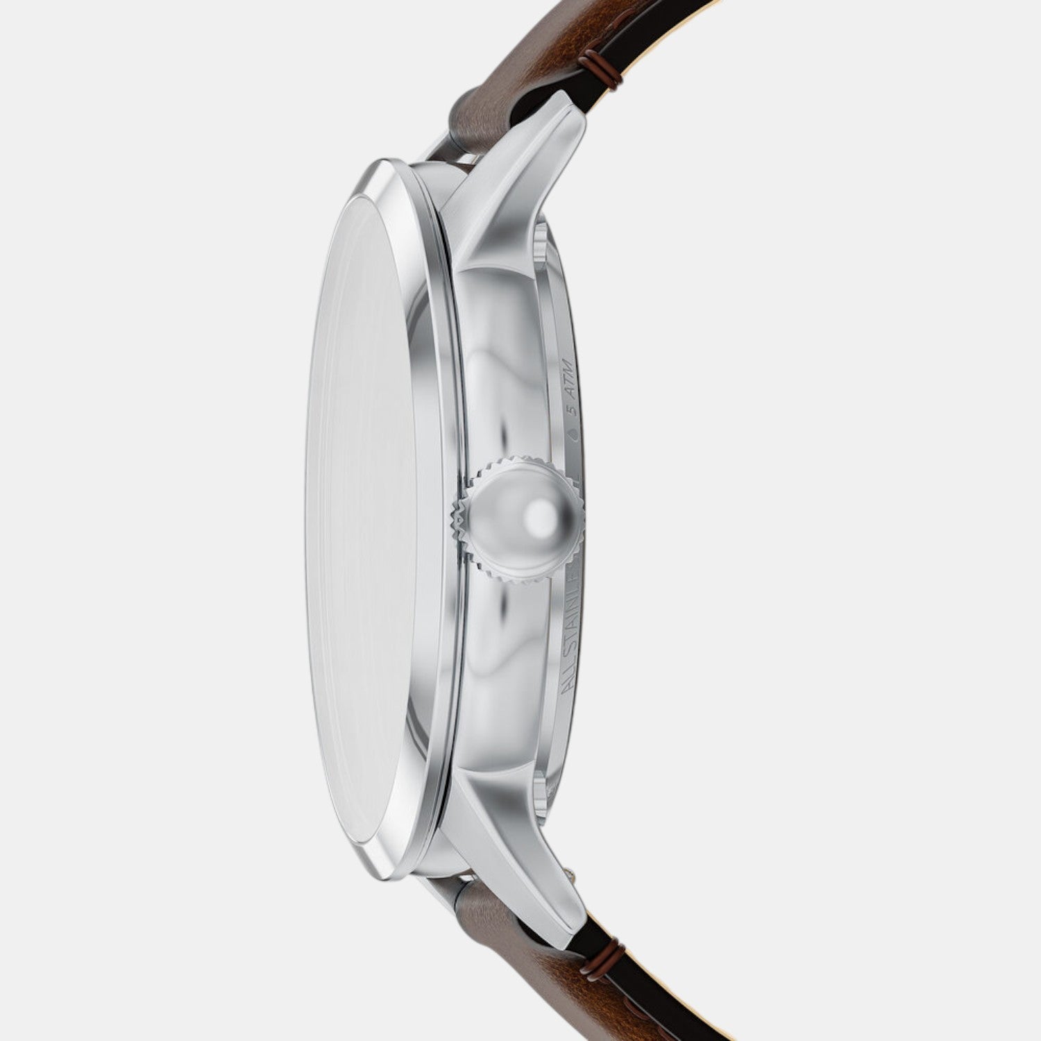 Fossil Townsman Men Automatic Silver Dial Analog Leather Watch Me3270