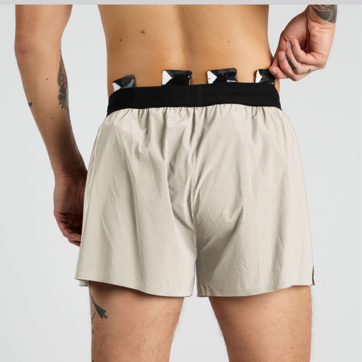 Bandit Vento Mens 3 Splitty Short Champagne
