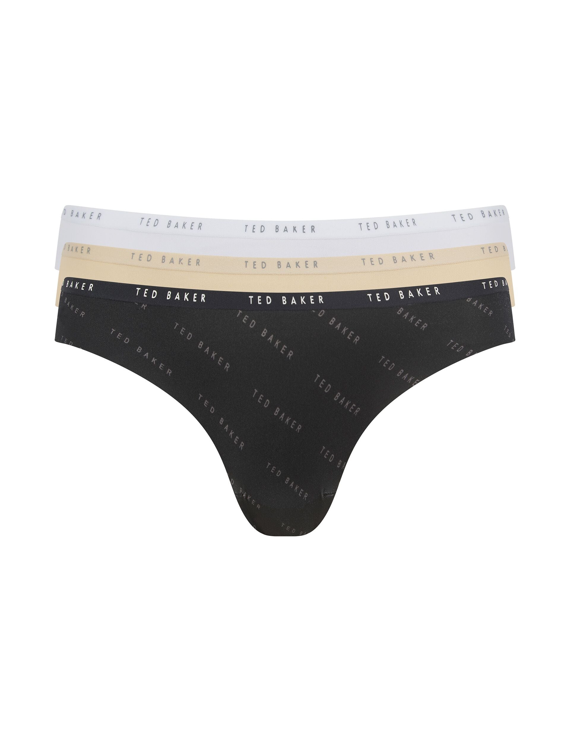 Ted Baker Mila 3Pack Branded Noshow Bikini Briefs Women's