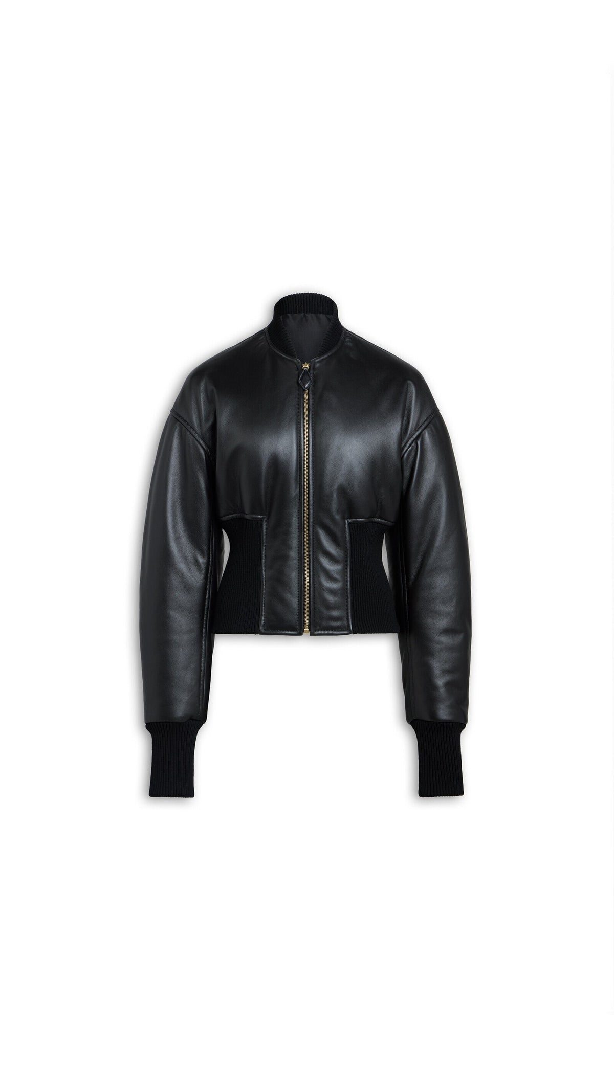 Alaïa Leather Cinched Bomber