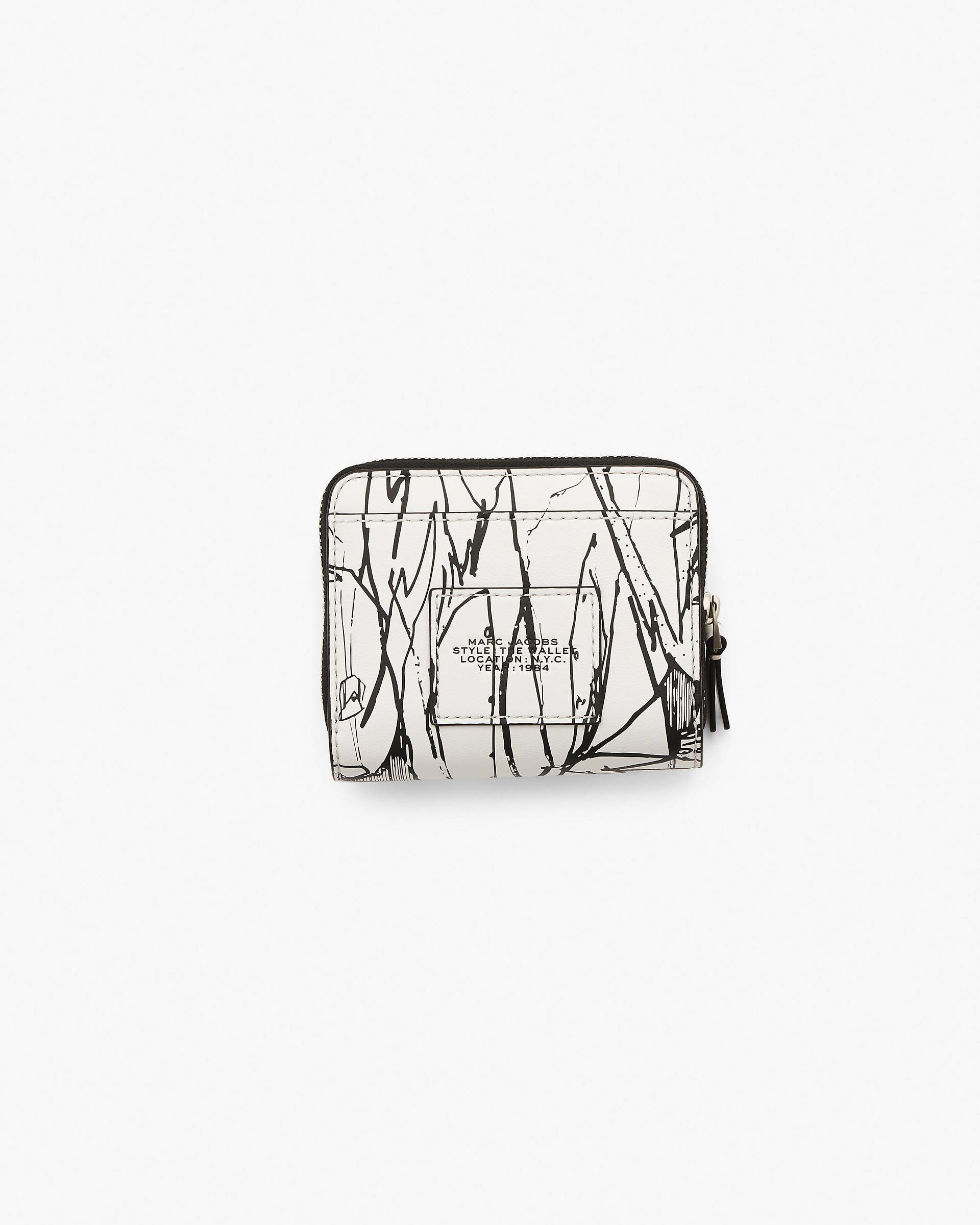 Marc Jacobs Marc Jacobs The Futura x Marc Jacobs Pointman Mini Compact Wallet White Multi White Multi