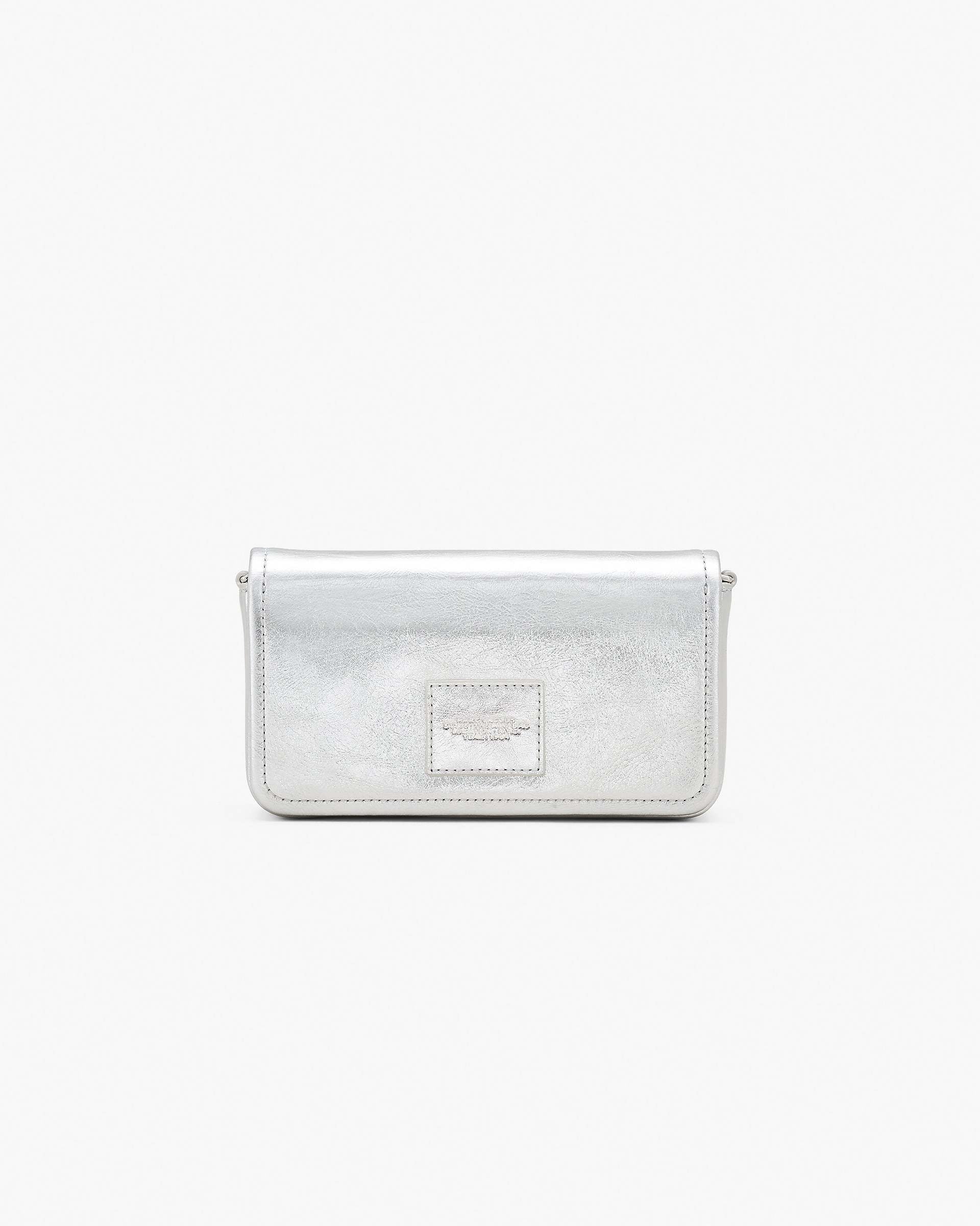 Marc Jacobs Marc Jacobs The Metallic Leather Chain Mini Bag Silver Silver