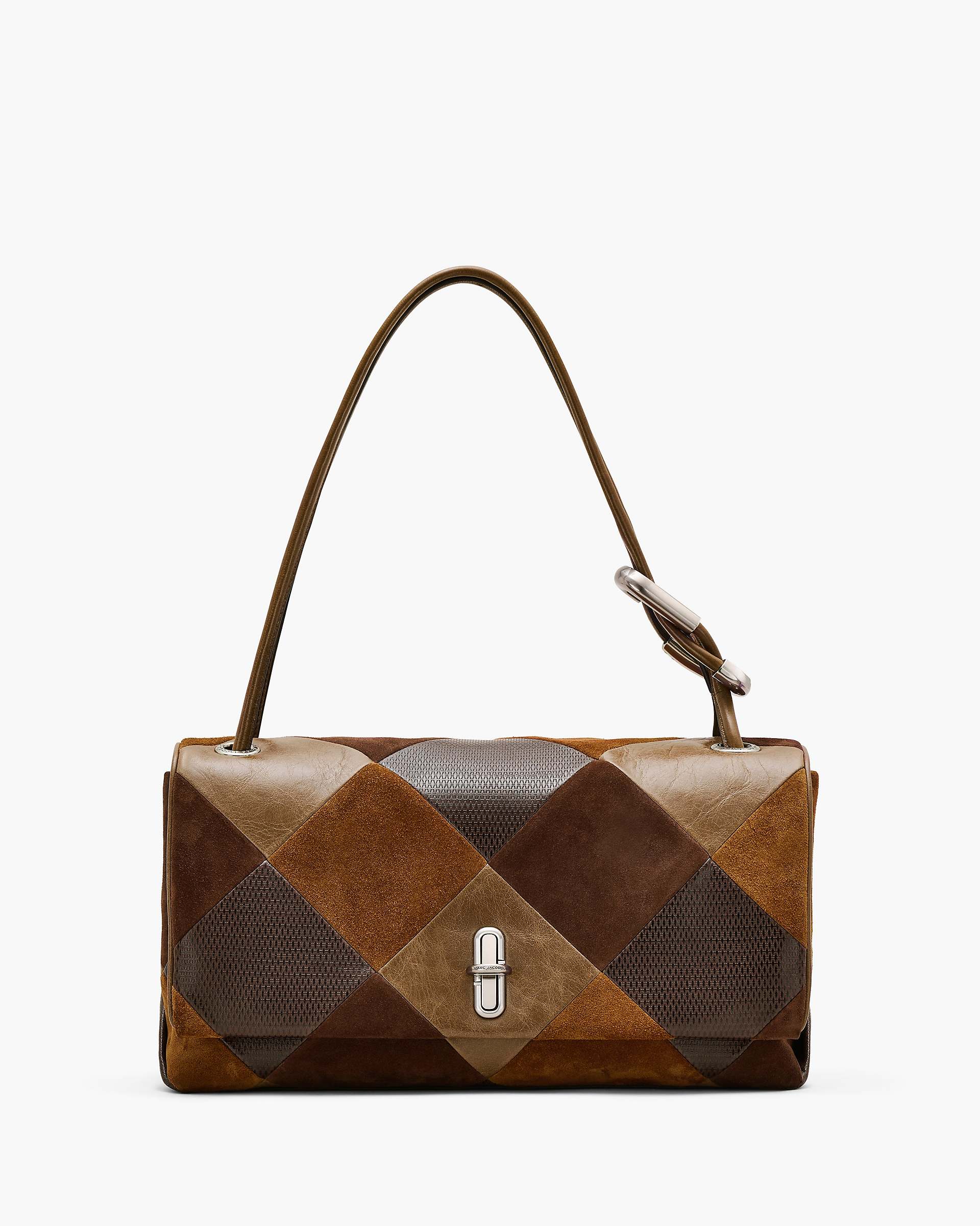Marc Jacobs Marc Jacobs The Suede Patchwork Large Dual Bag Brown Multi Brown Multi