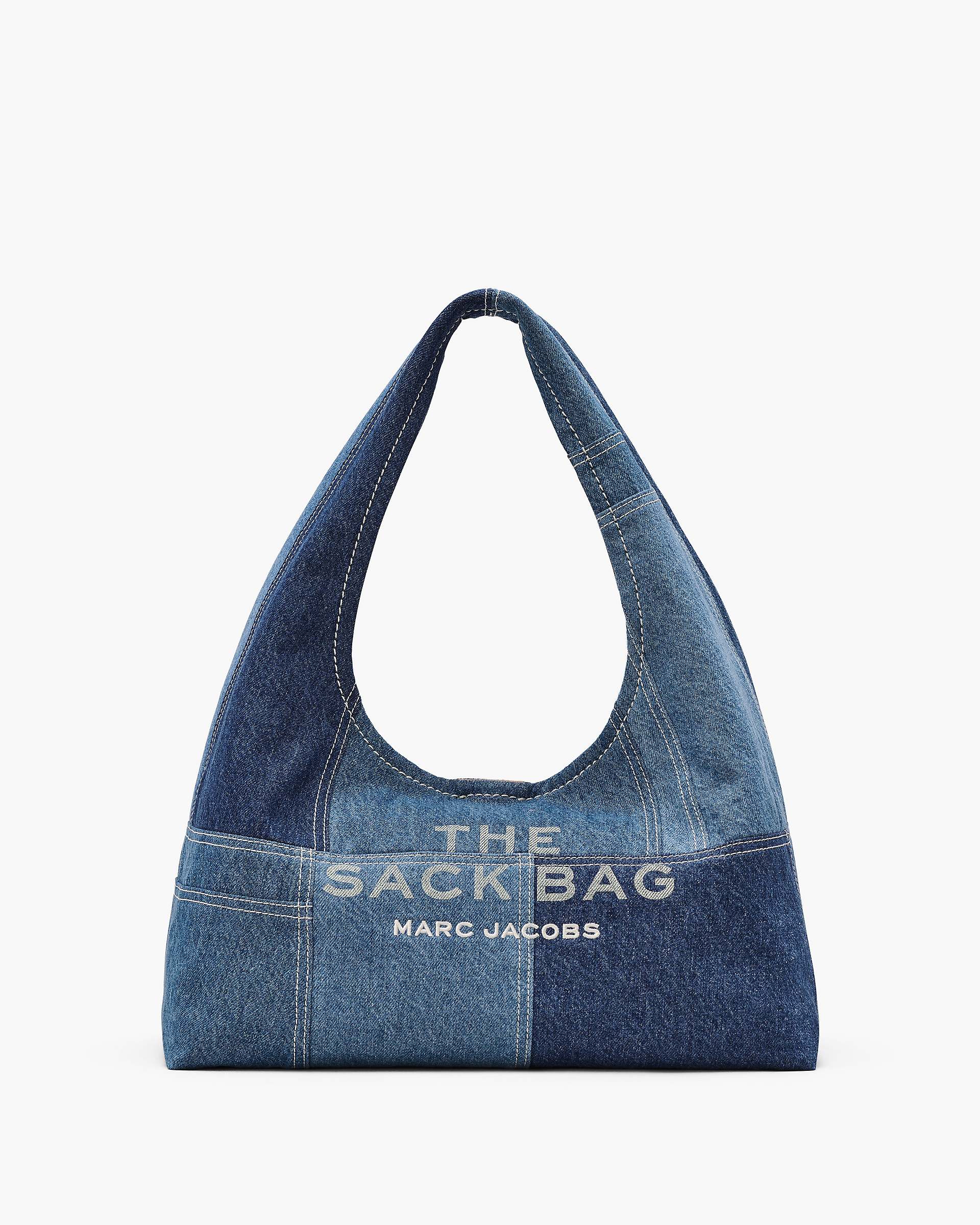 Marc Jacobs Marc Jacobs The Patchwork Denim Sack Bag Blue Denim Blue Denim