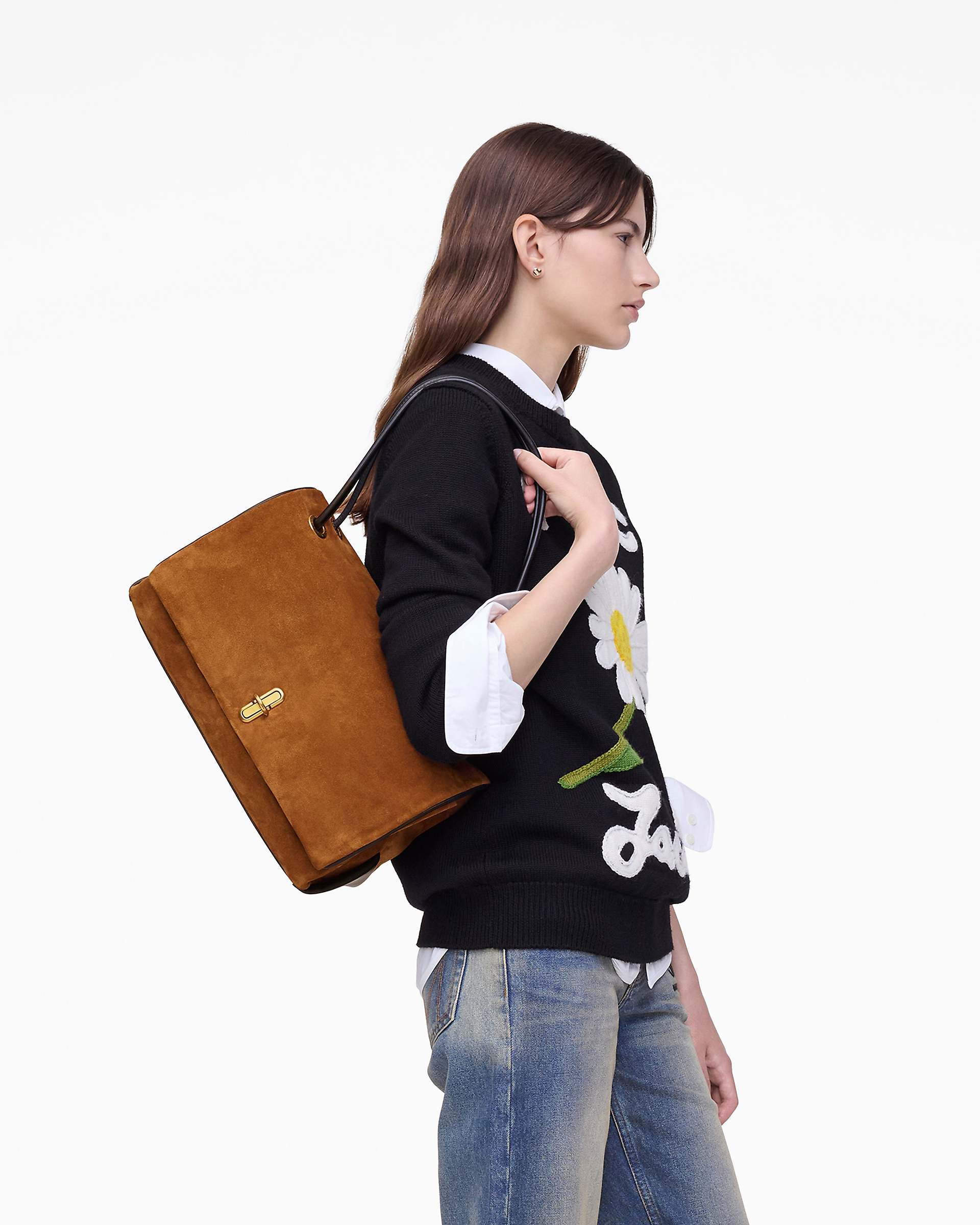 Marc Jacobs Marc Jacobs The Suede Large Dual Copper Copper