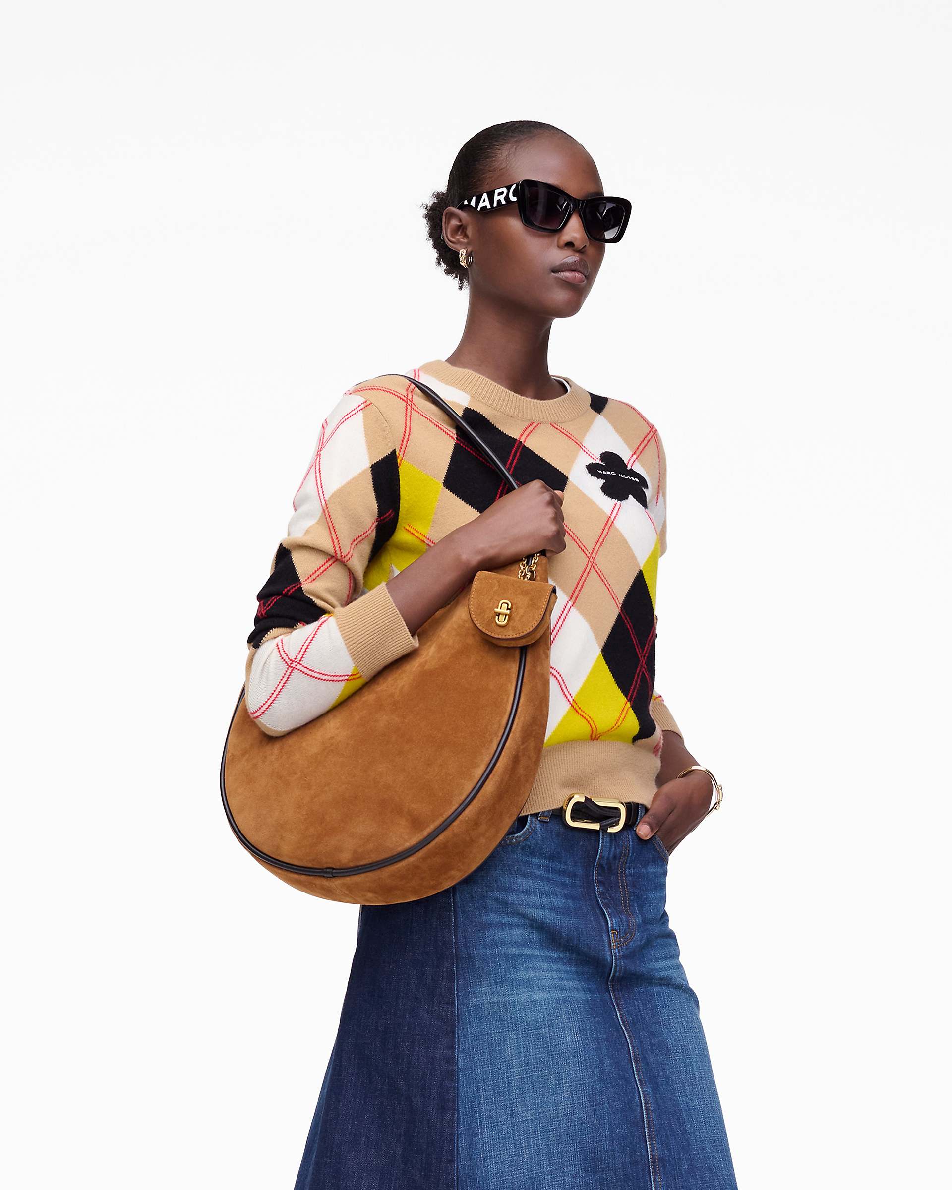 Marc Jacobs Marc Jacobs The Suede Large Dual Hobo Copper Copper