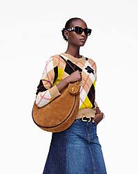 Marc Jacobs The Suede Large Dual Hobo Copper