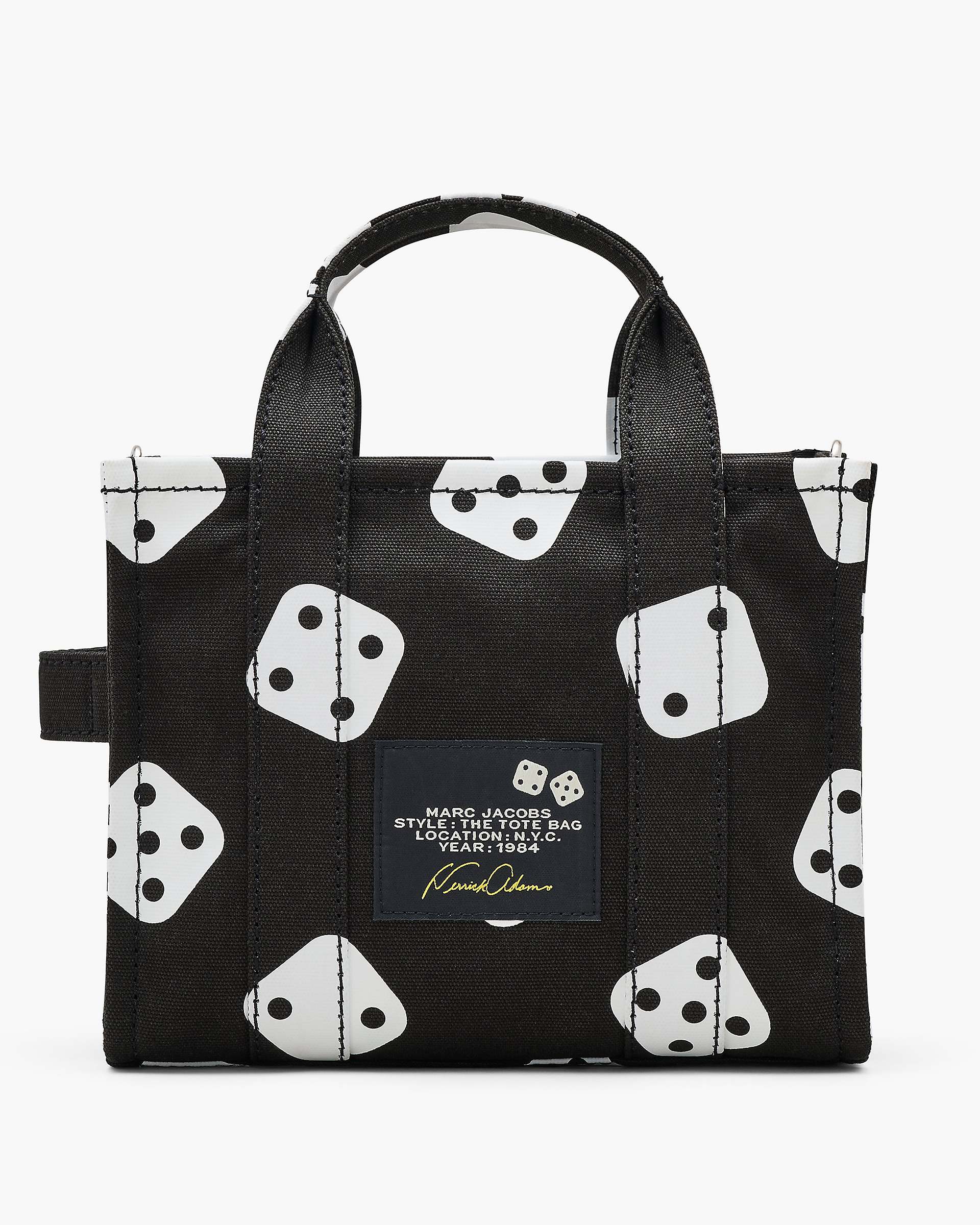 Marc Jacobs Marc Jacobs Derrick Adams X Marc Jacobs Canvas Small Tote Bag Black/White Black/white
