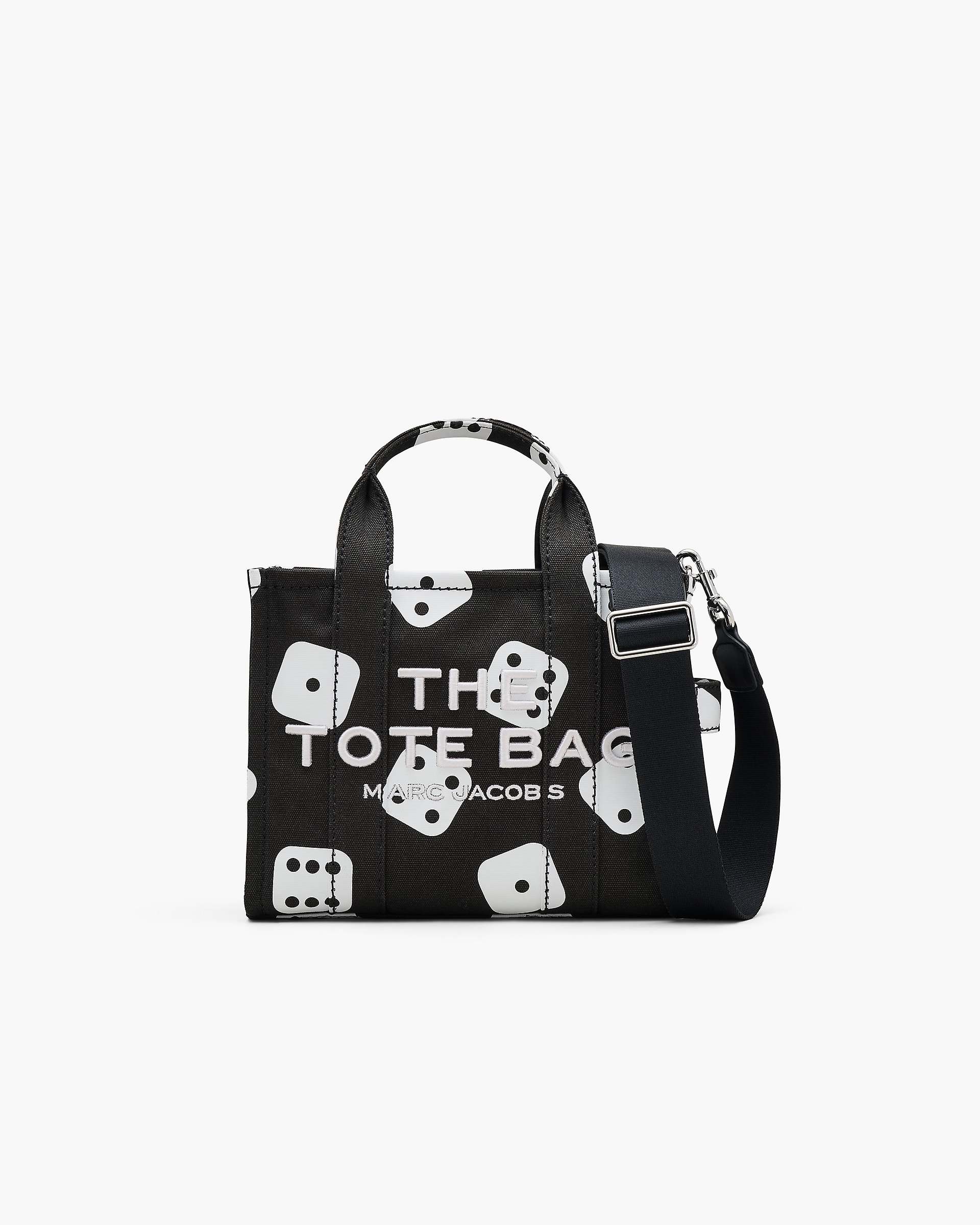Marc Jacobs Marc Jacobs Derrick Adams X Marc Jacobs Canvas Small Tote Bag Black/White Black/white