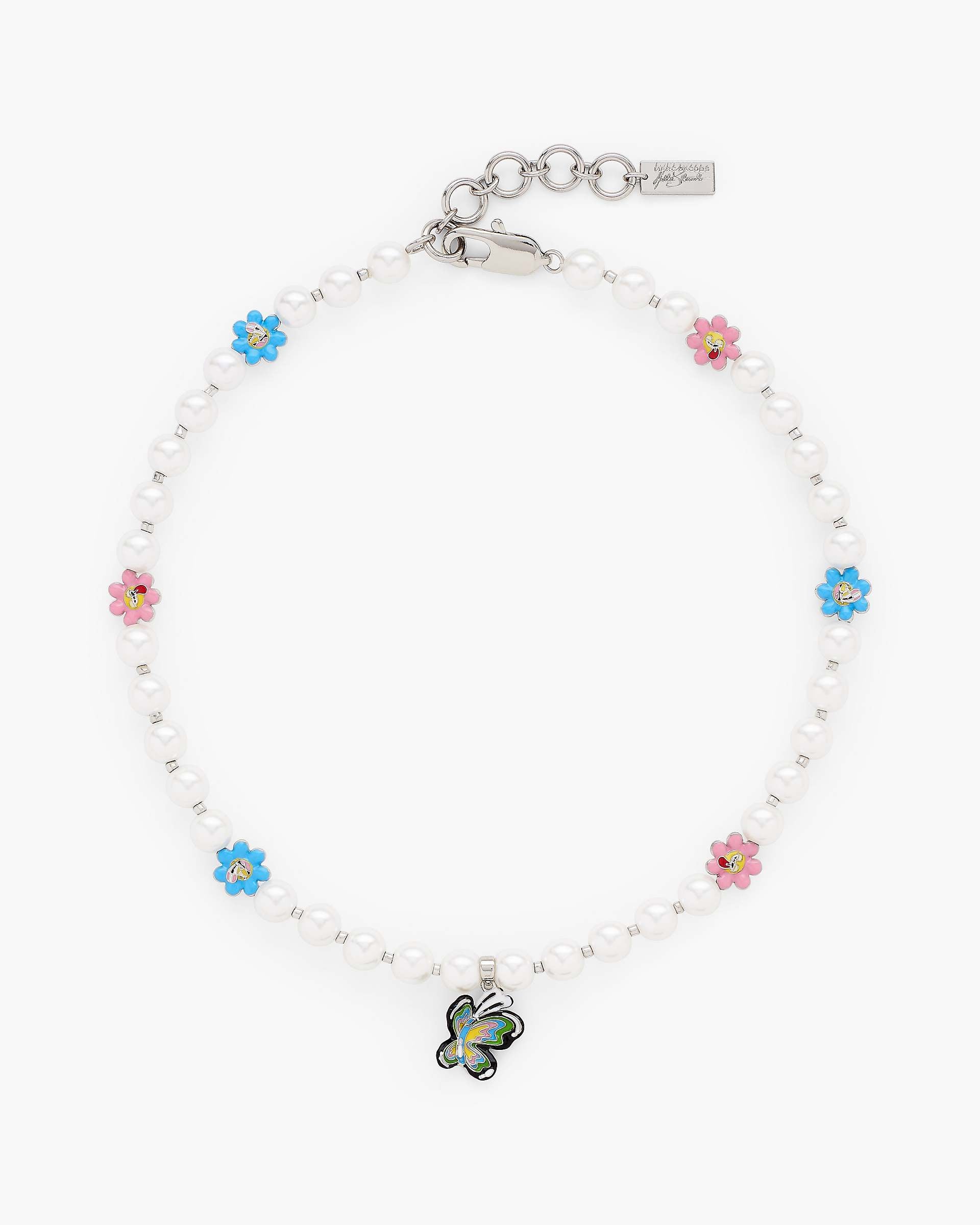 Marc Jacobs Marc Jacobs Hattie Stewart X Marc Jacobs Garden Pearl Station Necklace Silver/Multi Silver/multi