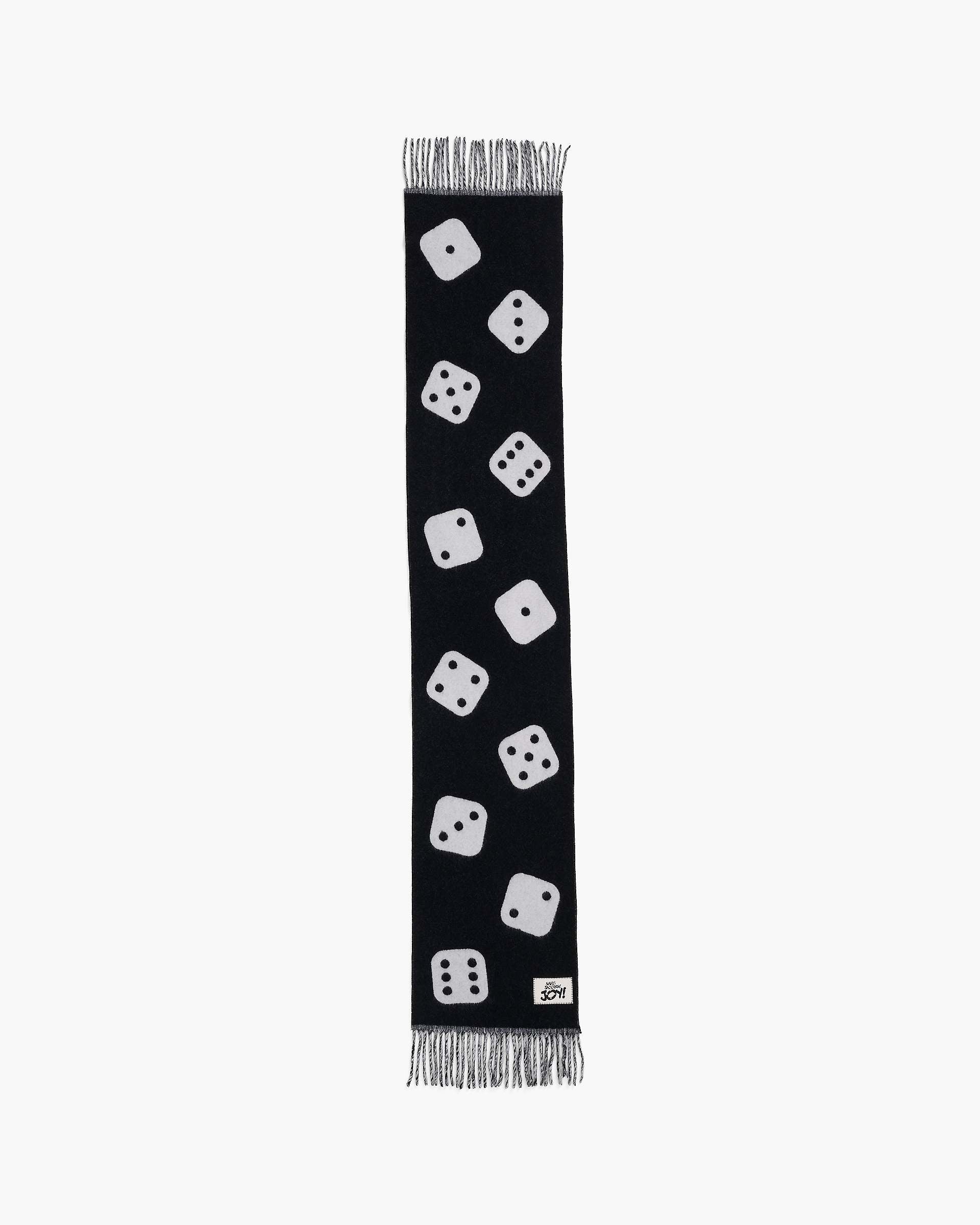 Marc Jacobs Marc Jacobs Derrick Adams X Marc Jacobs Dice Wool Scarf Black Multi Black Multi