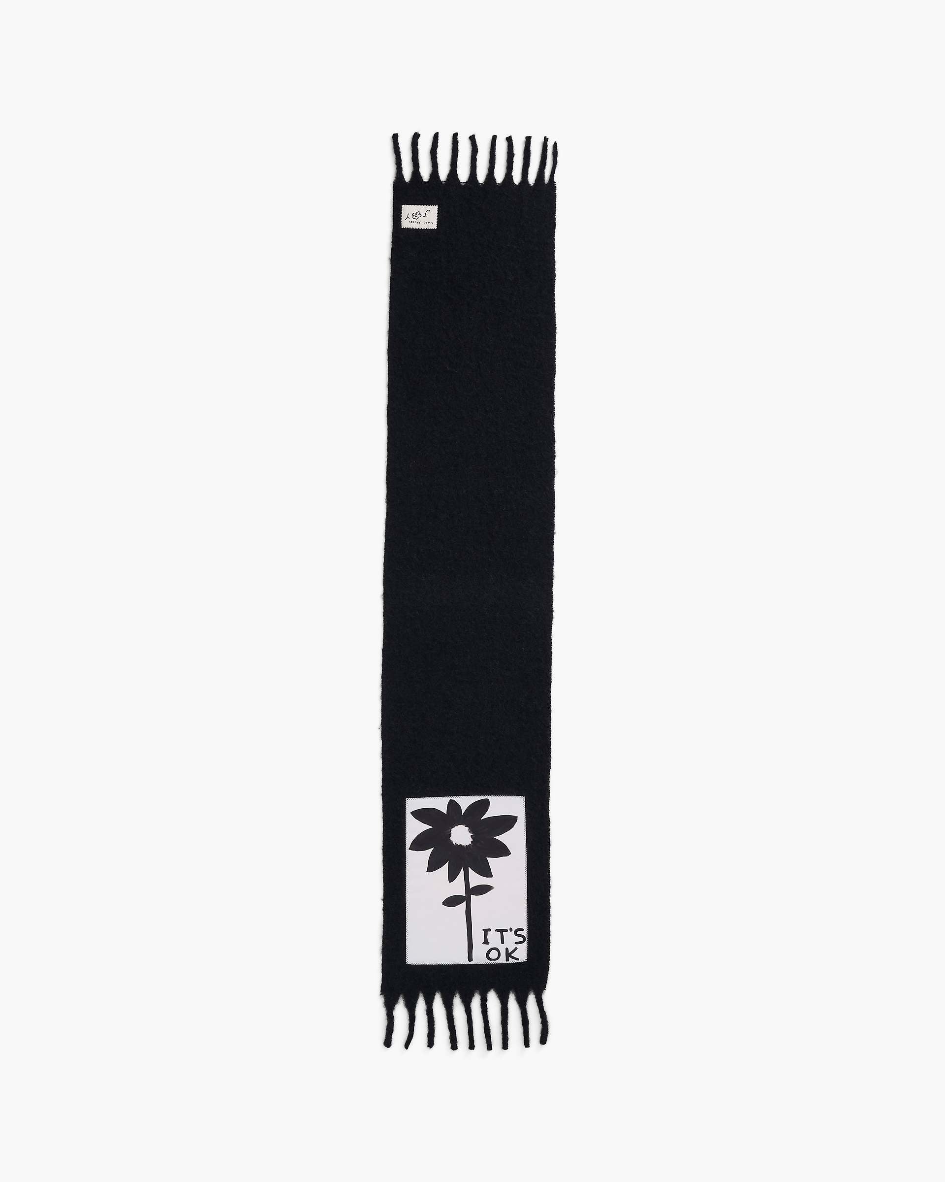 Marc Jacobs Marc Jacobs David Shrigley X Marc Jacobs It's Ok Wool Scarf Black Multi Black Multi