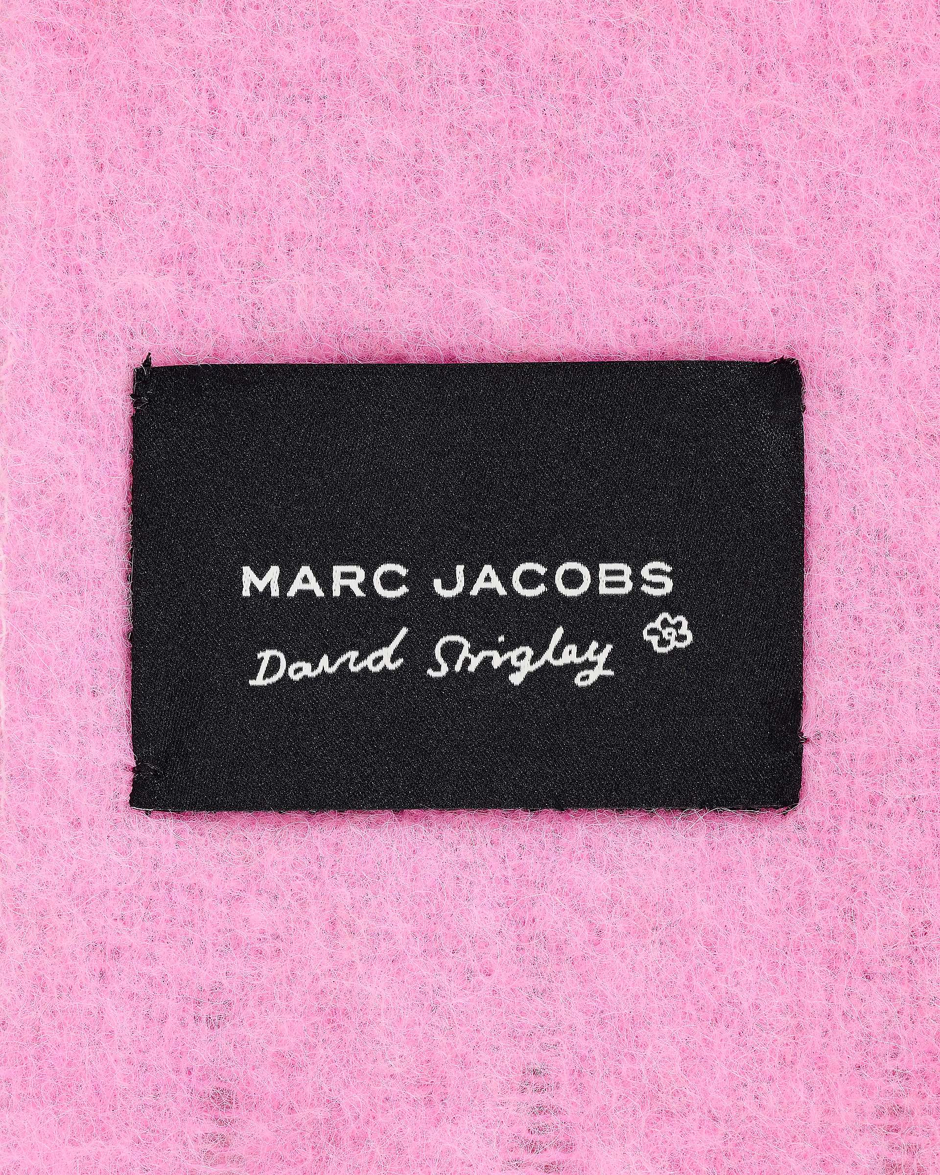 Marc Jacobs Marc Jacobs David Shrigley X Marc Jacobs Oh Rose Wool Scarf Pink Multi Pink Multi