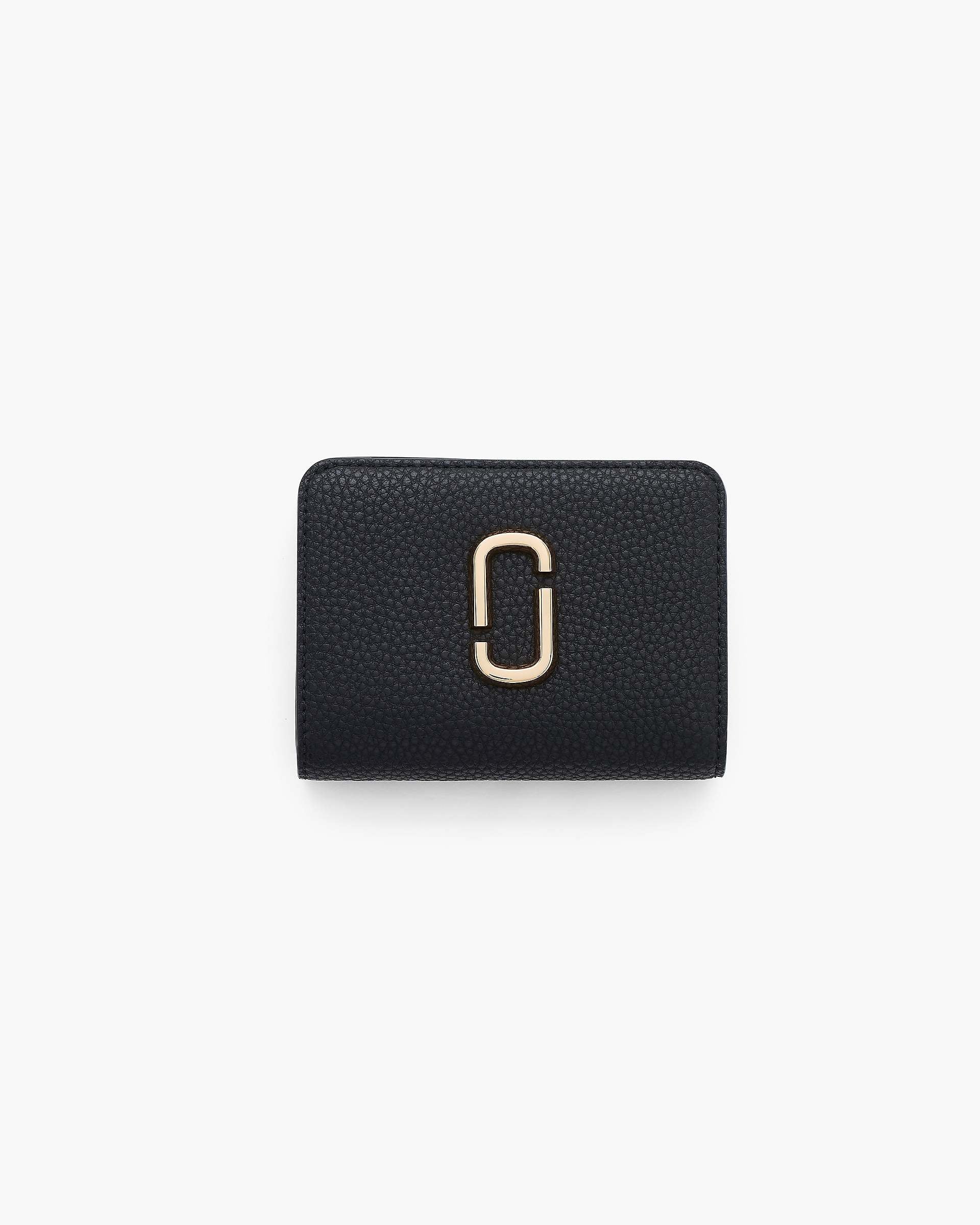 Marc Jacobs Marc Jacobs The Pebble J Marc Mini Compact Wallet Black Black