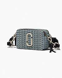 Marc Jacobs The Washed Monogram Denim Snapshot Sun Faded Denim