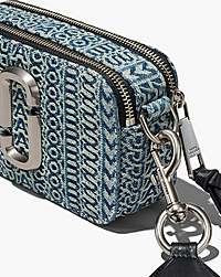 Marc Jacobs The Washed Monogram Denim Snapshot Sun Faded Denim