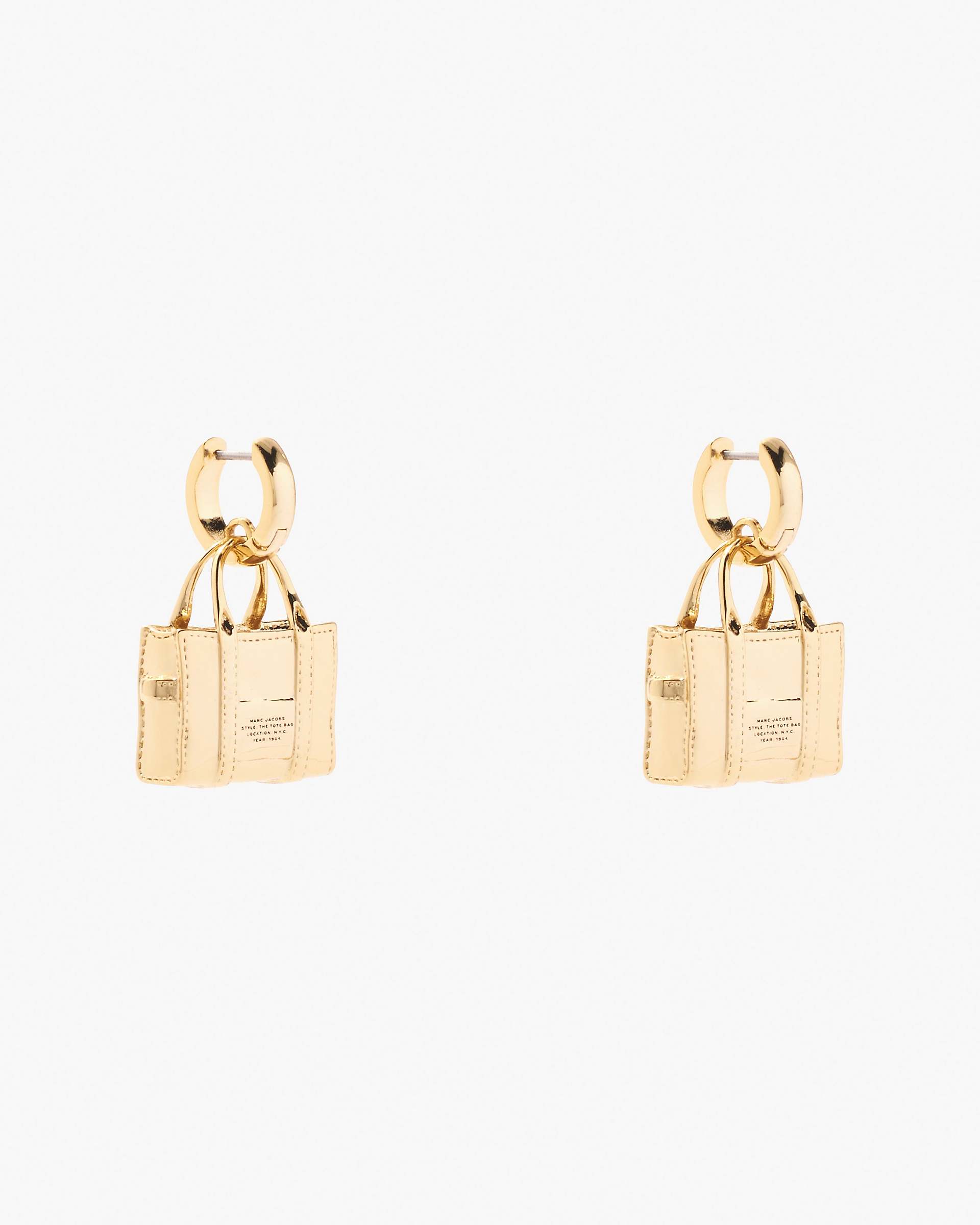Marc Jacobs Marc Jacobs The Tote Bag Earrings Light Antique Gold Light Antique Gold