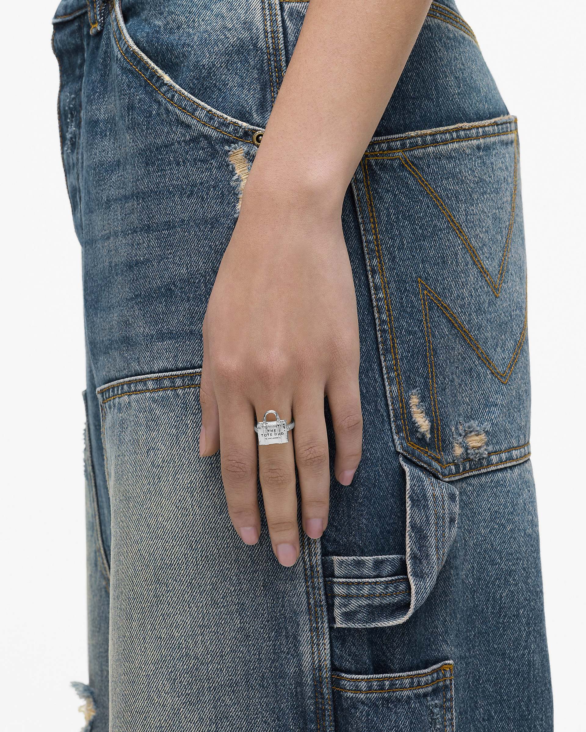 Marc Jacobs Marc Jacobs The Tote Bag Ring Light Antique Silver Light Antique Silver