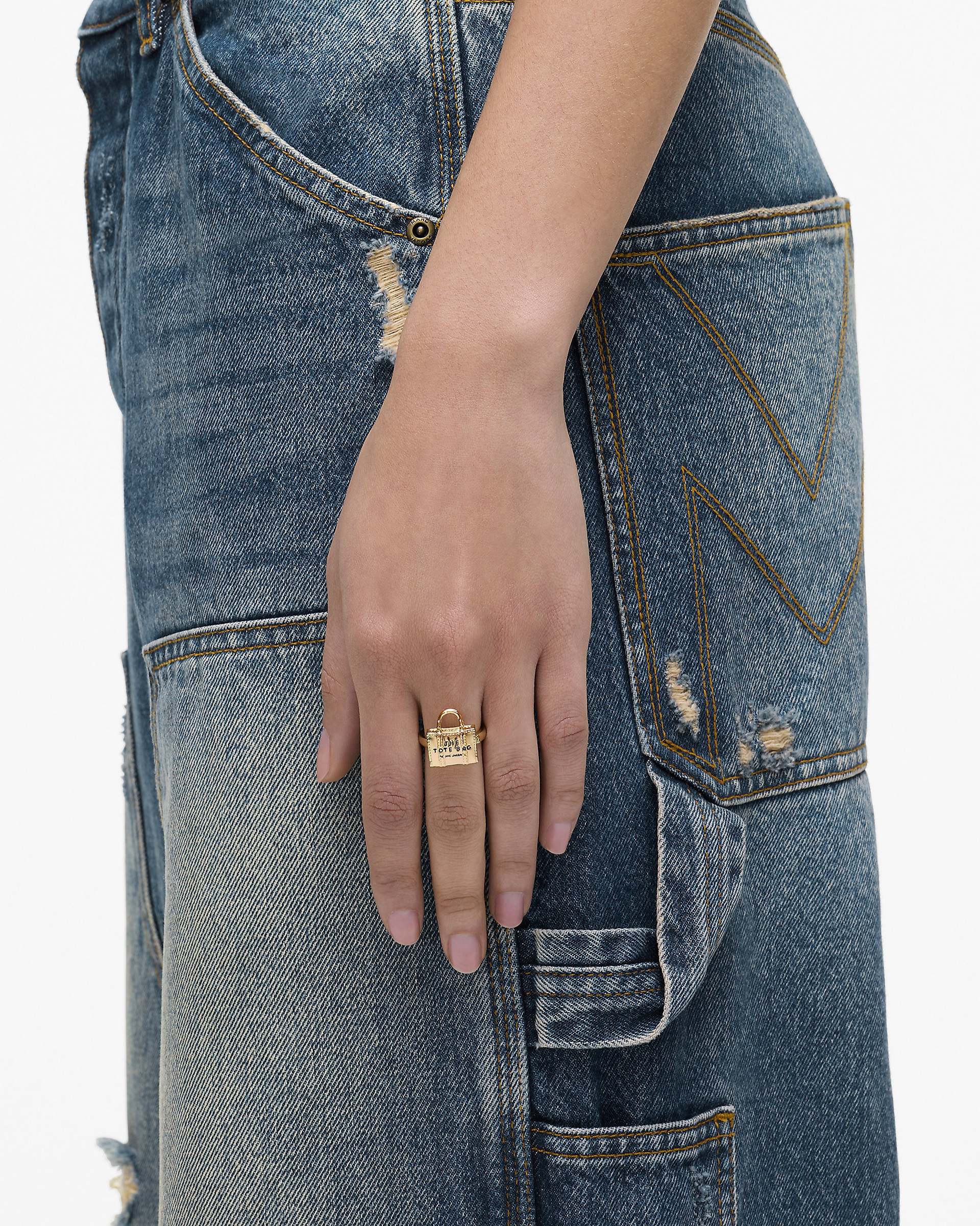 Marc Jacobs Marc Jacobs The Tote Bag Ring Light Antique Gold Light Antique Gold