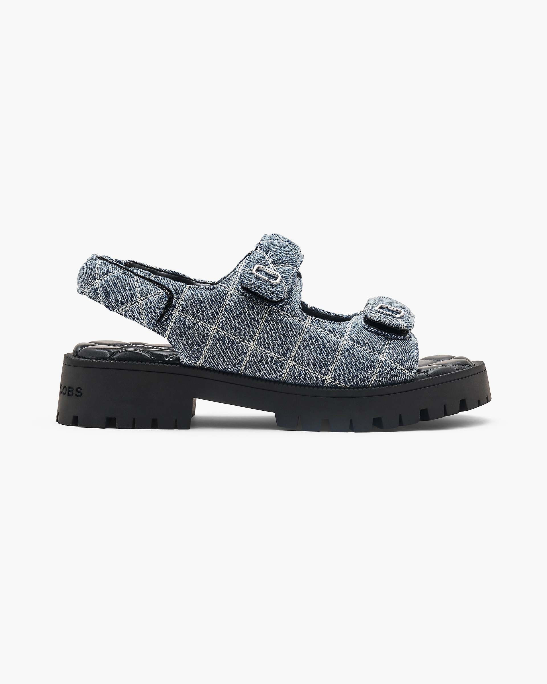 Marc Jacobs Marc Jacobs The Quilted Denim Sunny Sandal Light Wash Indigo Light Wash Indigo