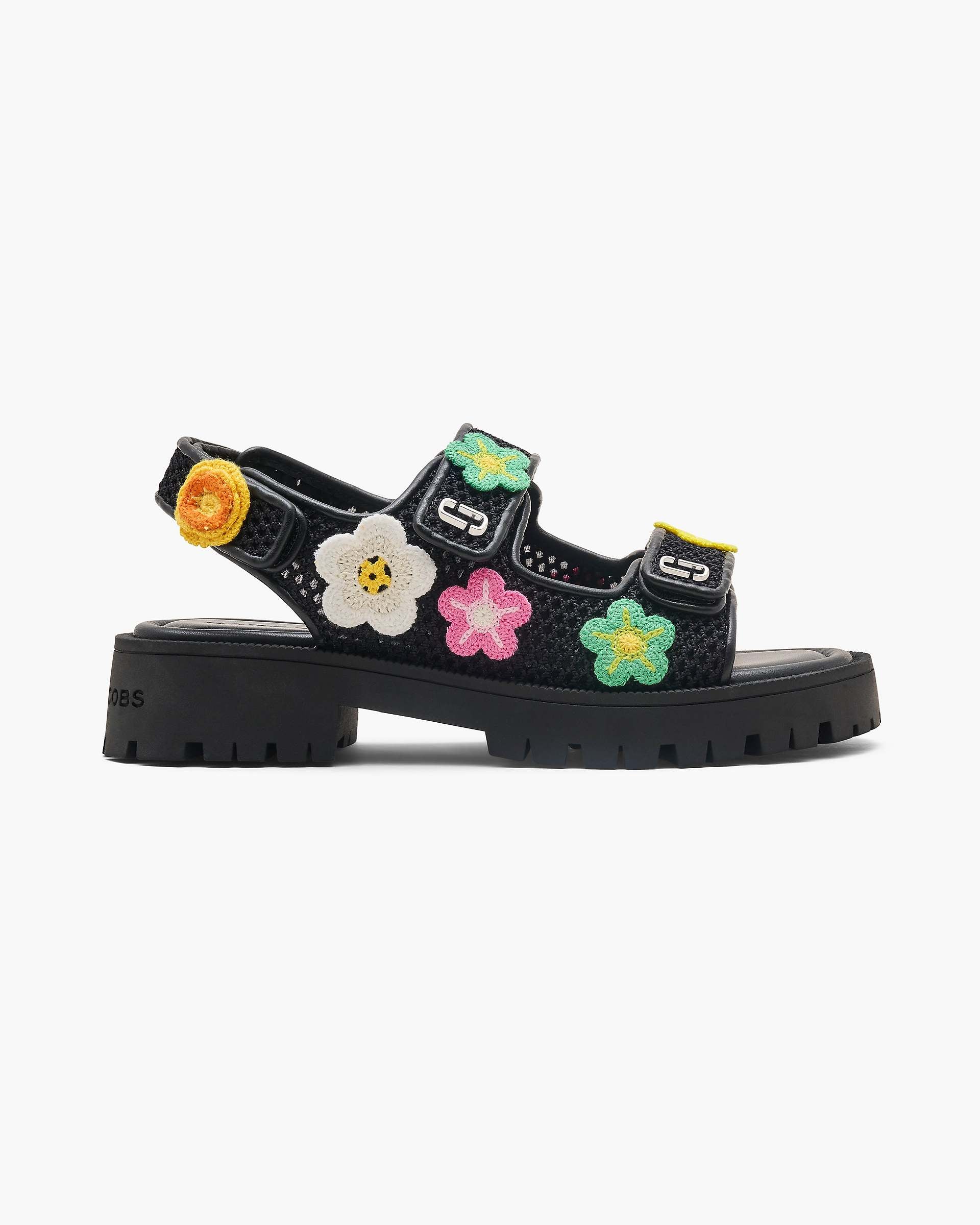 Marc Jacobs Marc Jacobs The Daisy Crochet Sunny Sandal Black Multi Black Multi