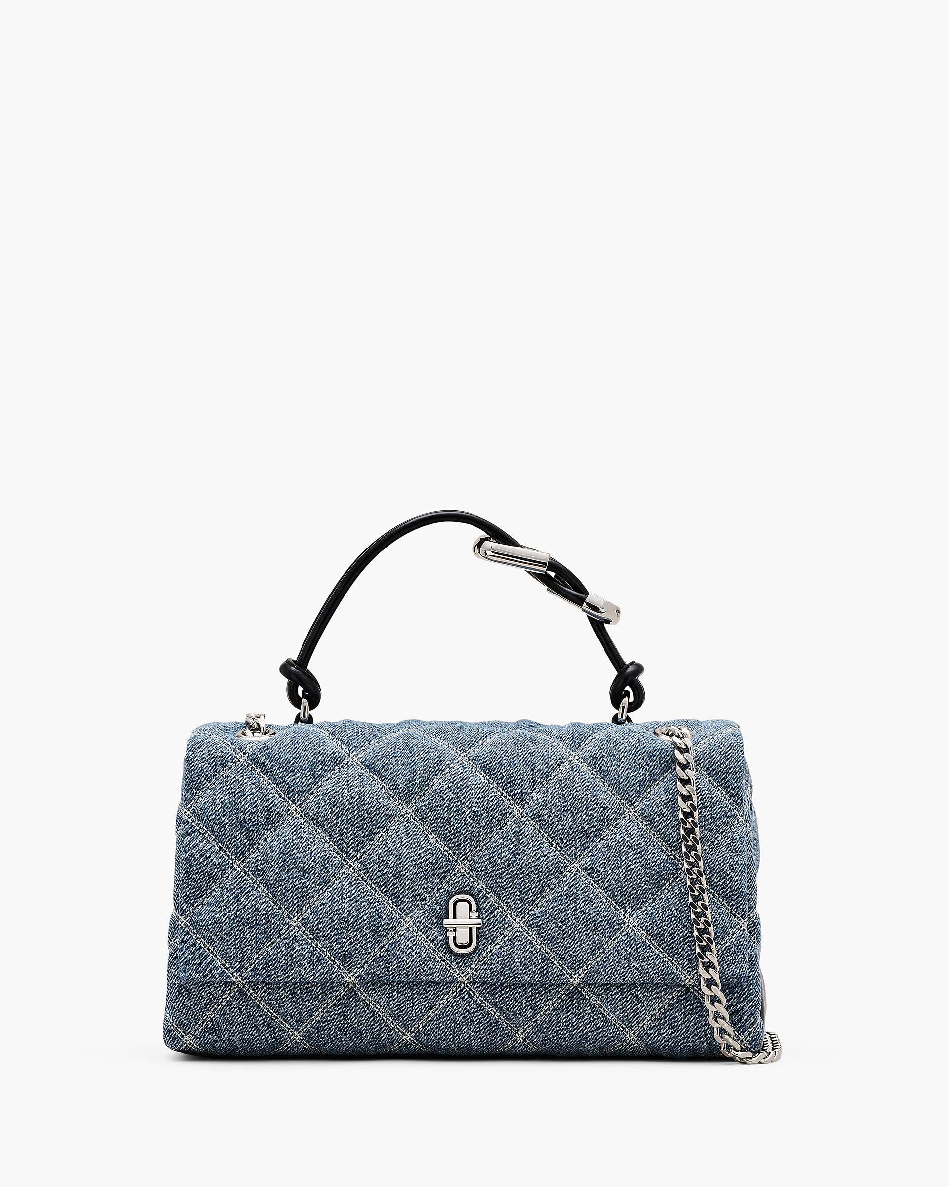 Marc Jacobs Marc Jacobs The Quilted Denim Dual Convertible Shoulder Bag Light Wash Indigo Light Wash Indigo