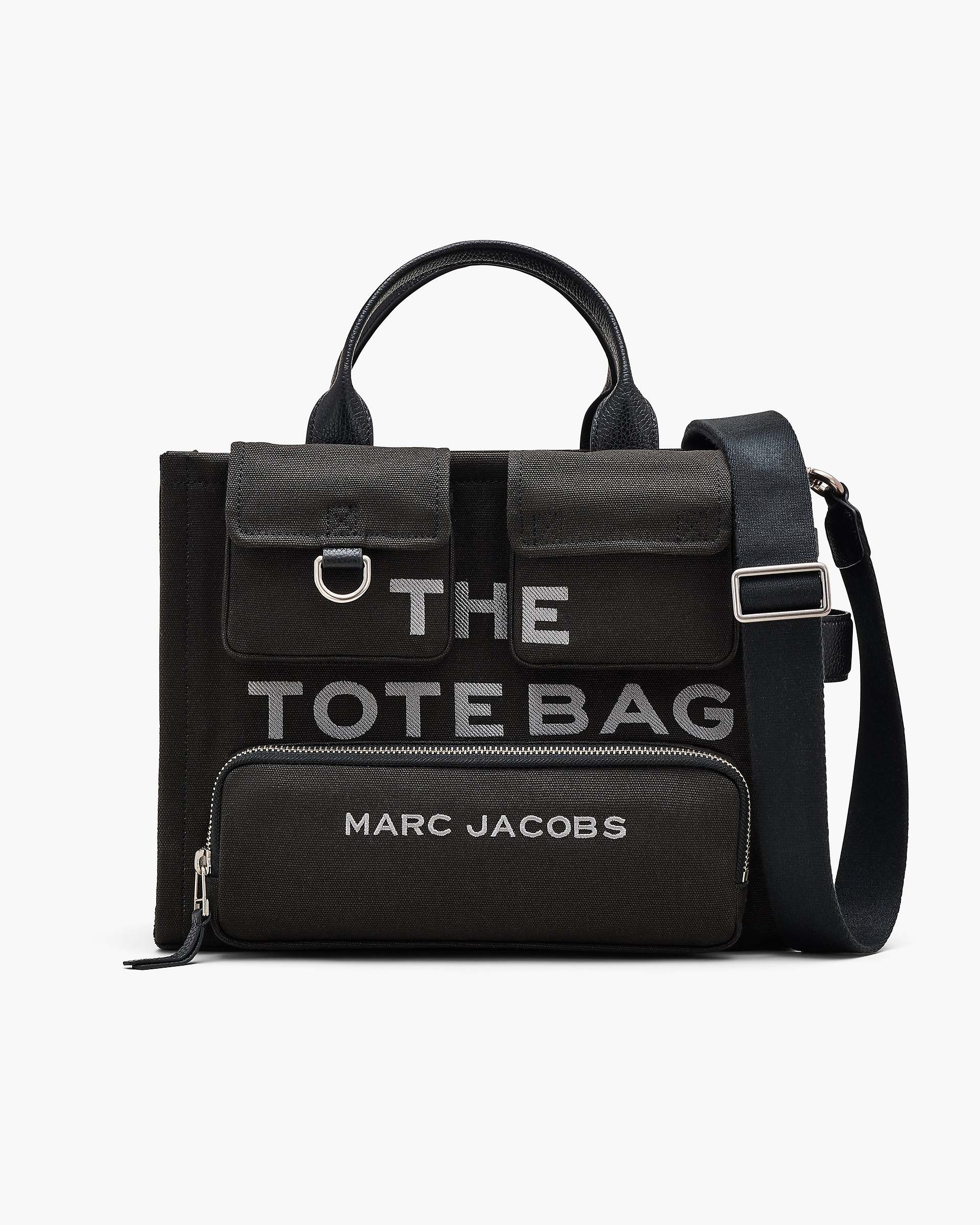 Marc Jacobs Marc Jacobs The Cargo Canvas Medium Tote Bag Black Black