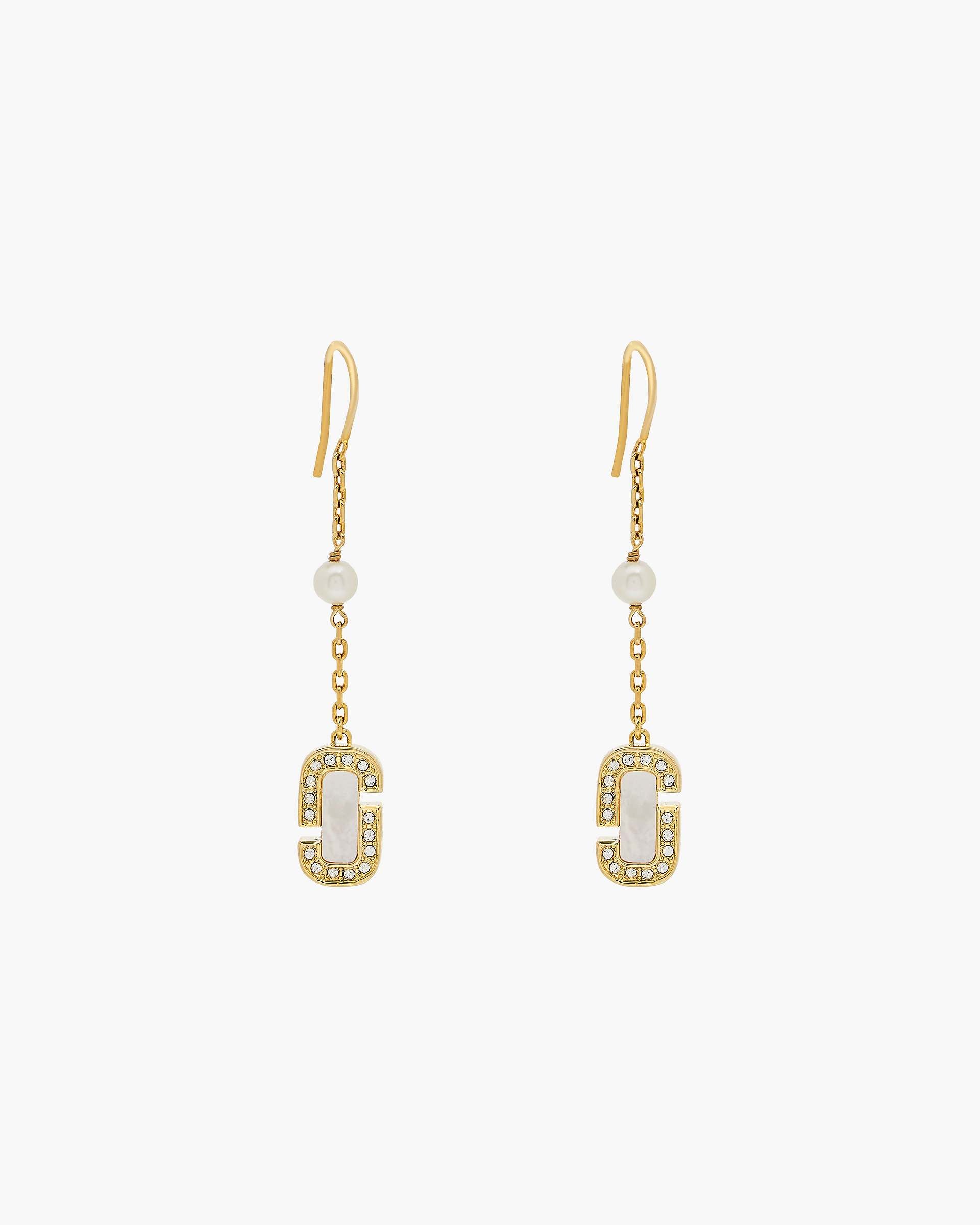 Marc Jacobs Marc Jacobs The J Marc Luxe Linear Earrings Gold/Crystal Gold/crystal
