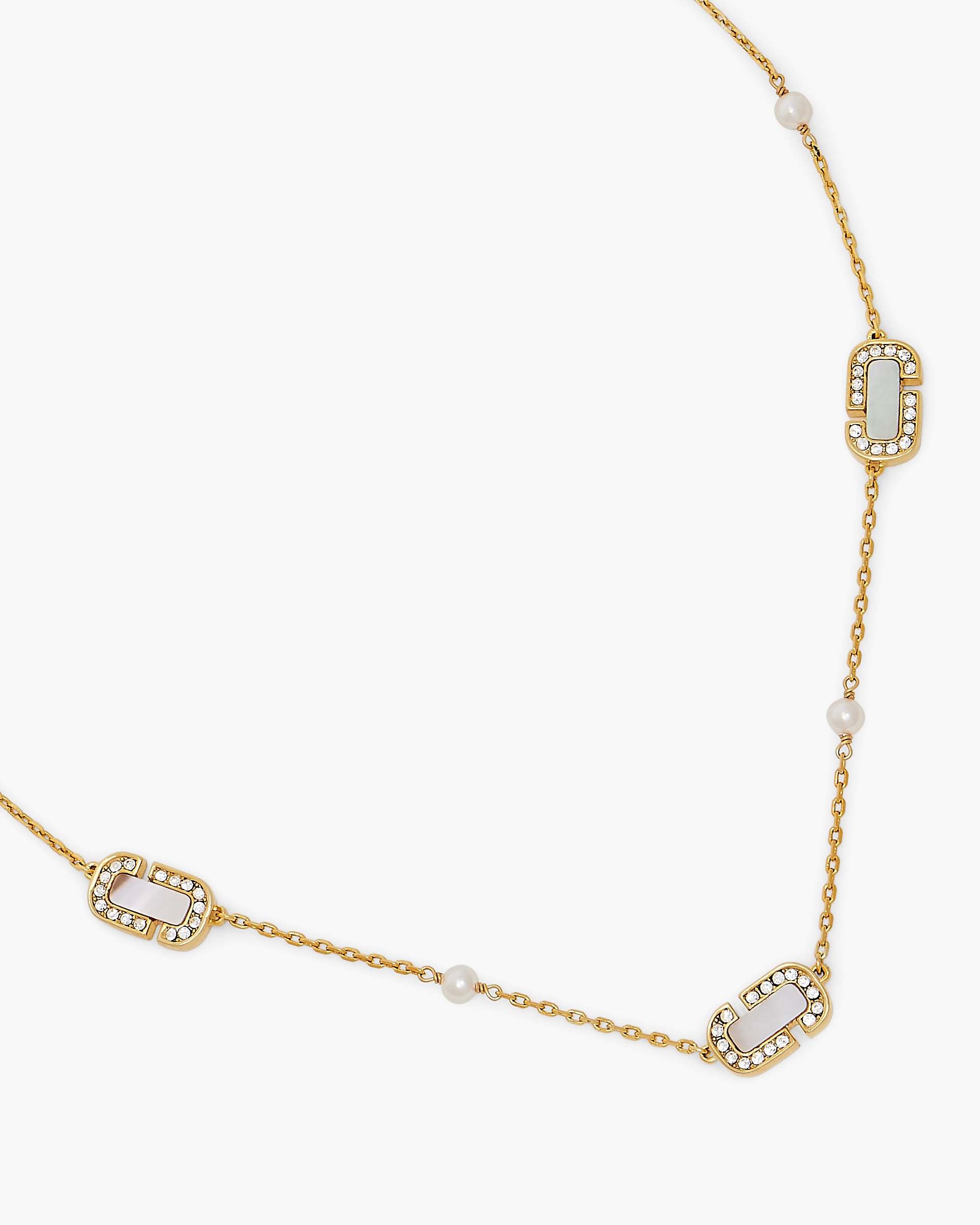 Marc Jacobs Marc Jacobs The J Marc Luxe Station Necklace Gold/Crystal Gold/crystal