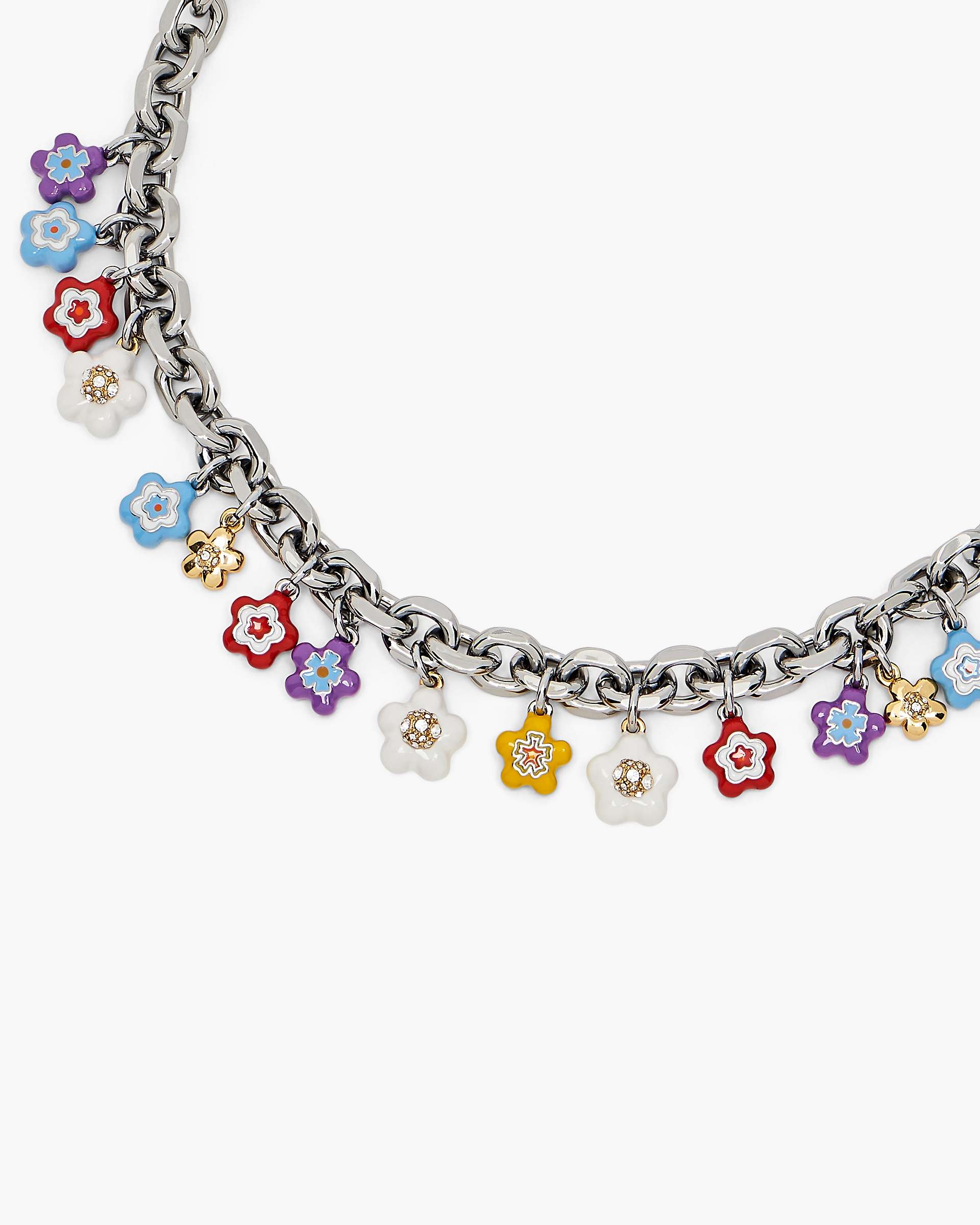 Marc Jacobs Marc Jacobs The Wild Daisy Necklace Silver Multi Silver Multi