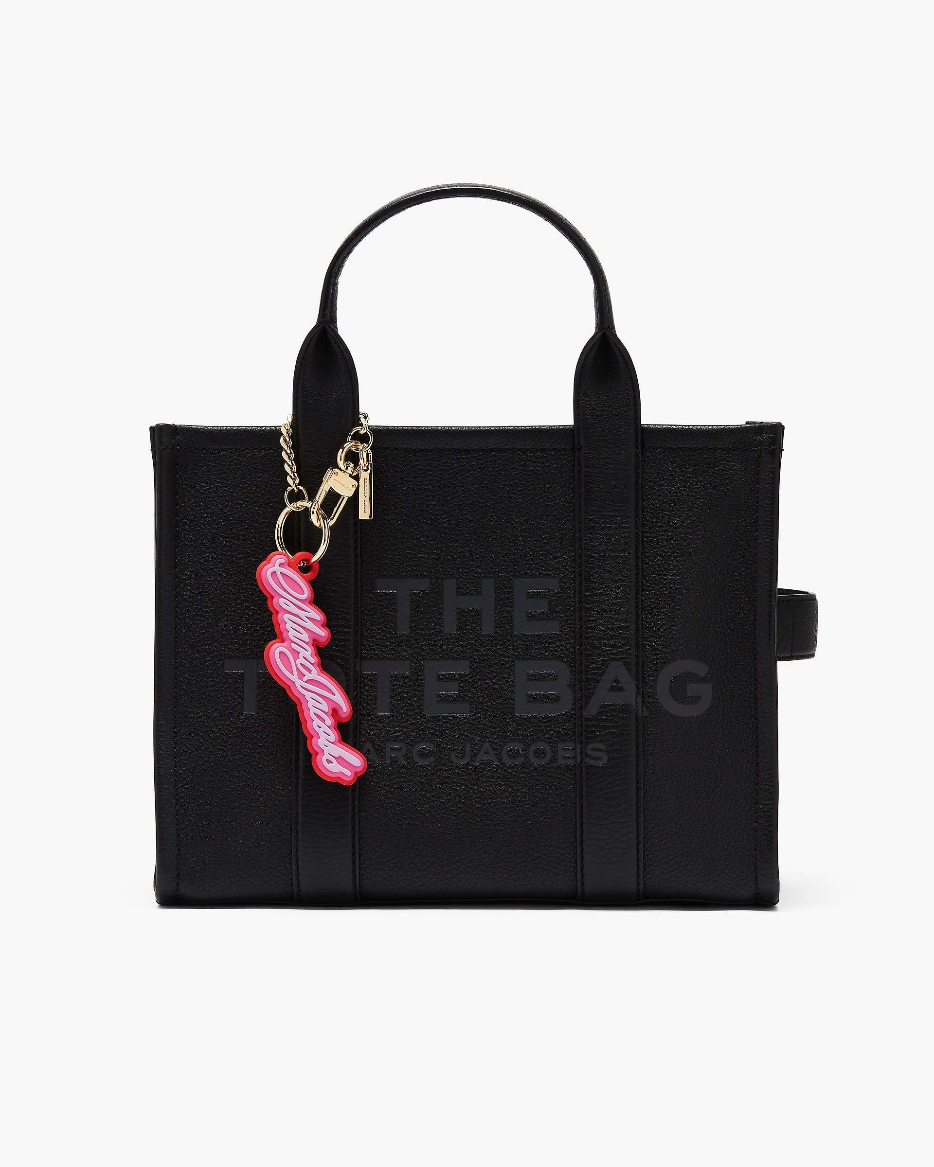 Marc Jacobs Marc Jacobs The Cursive Logo Bag Charm Bow Pink Multi Bow Pink Multi