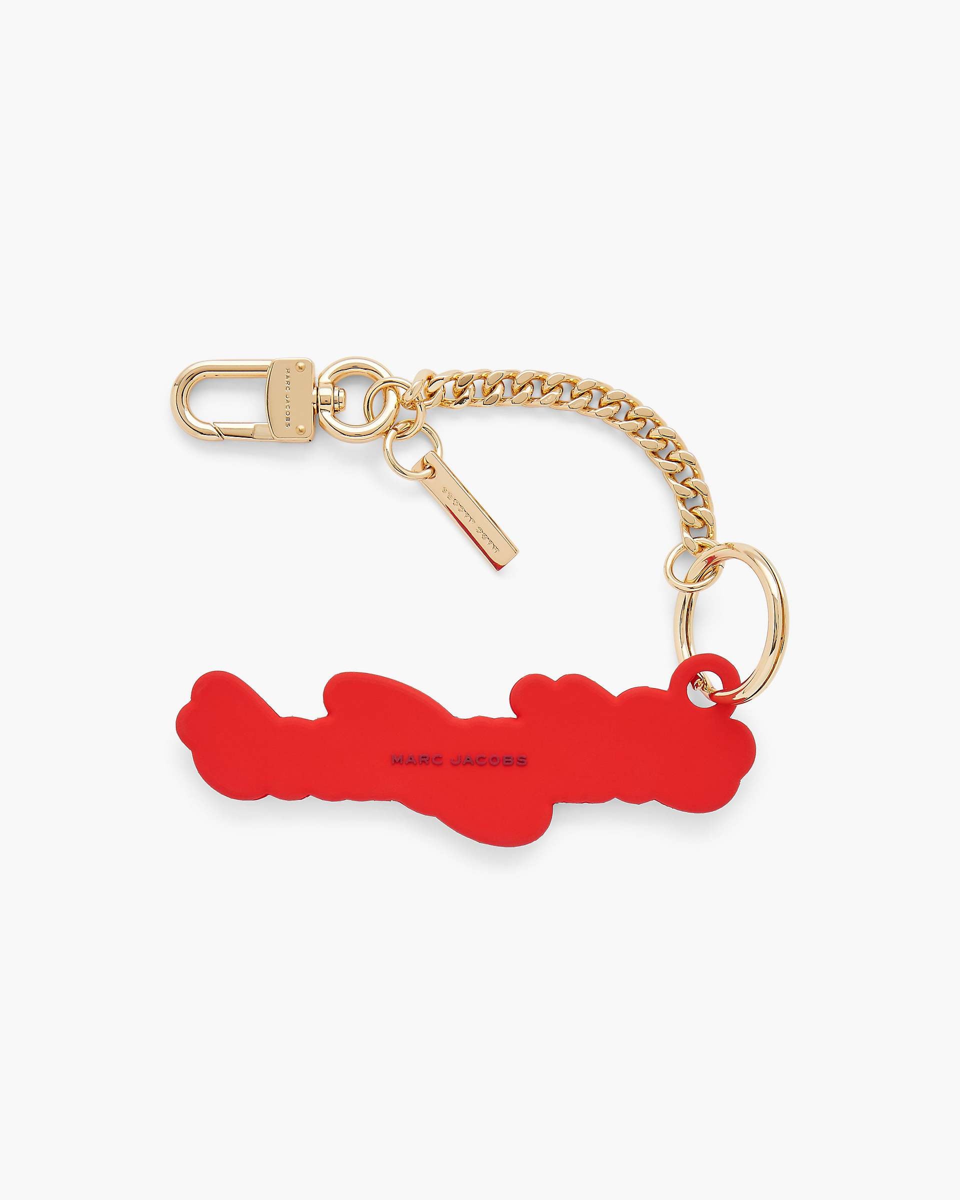 Marc Jacobs Marc Jacobs The Cursive Logo Bag Charm Bow Pink Multi Bow Pink Multi