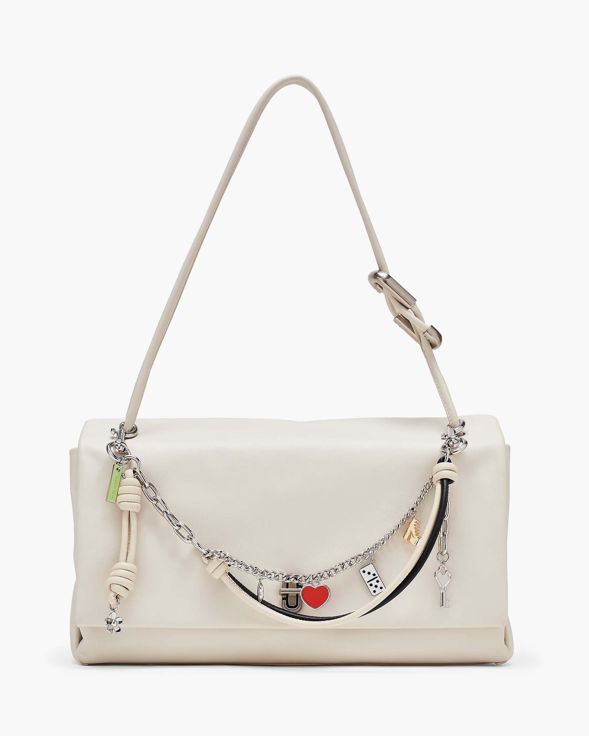 Marc Jacobs Marc Jacobs The Mini Icon Chain Bag Charm Black/Cloud White Black/cloud White