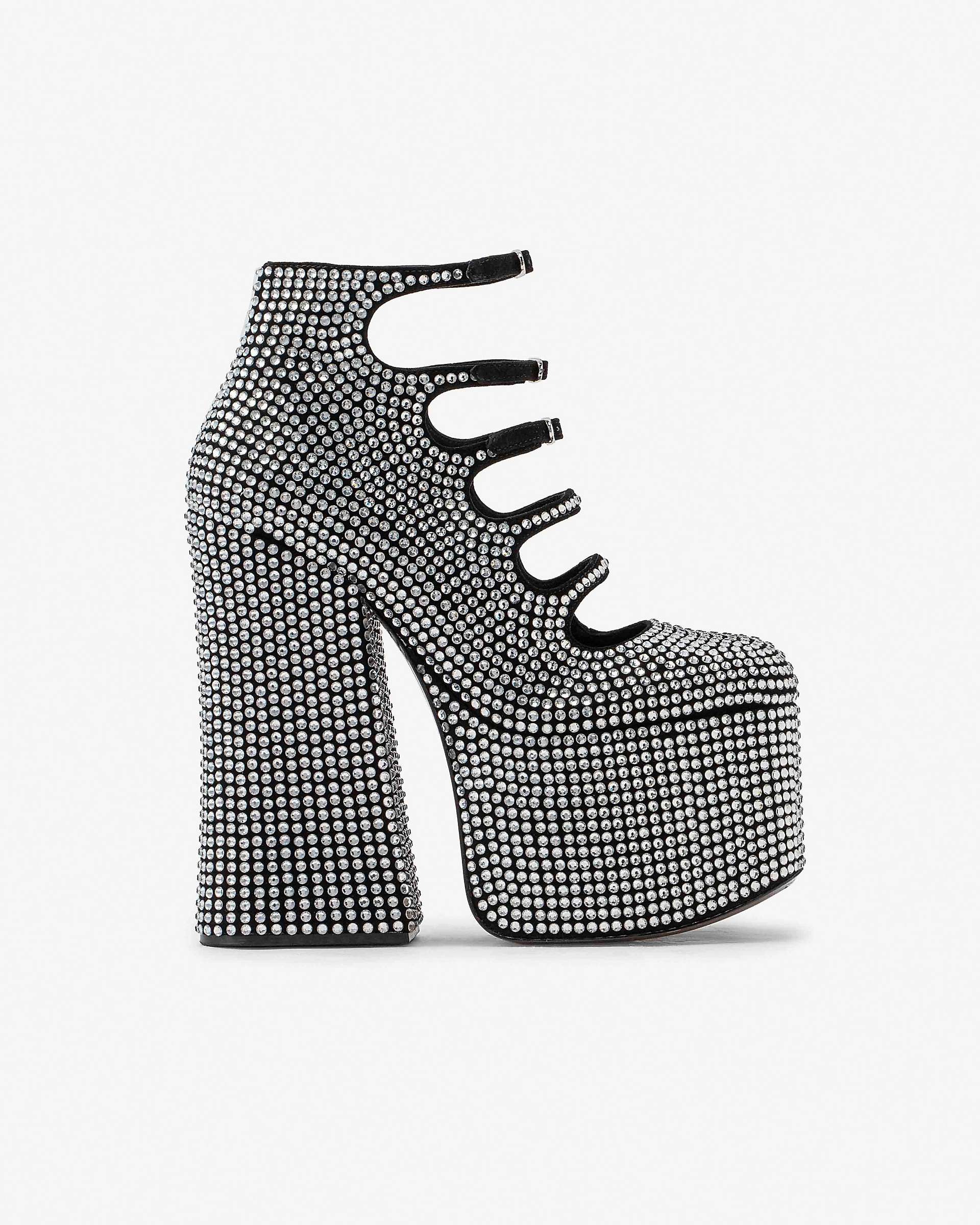 Marc Jacobs Marc Jacobs The Rhinestone Kiki Ankle Boot Black/Crystal Black/crystal