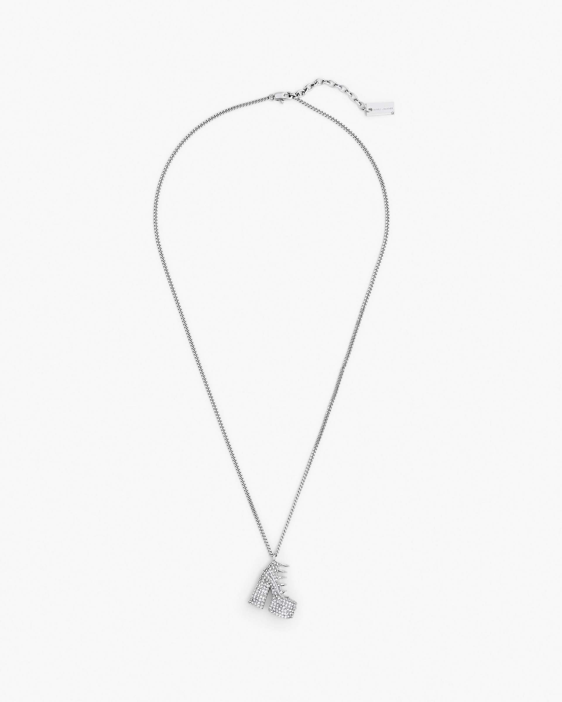 Marc Jacobs Marc Jacobs The Pave Kiki Boot Necklace Silver/Crystal Silver/crystal