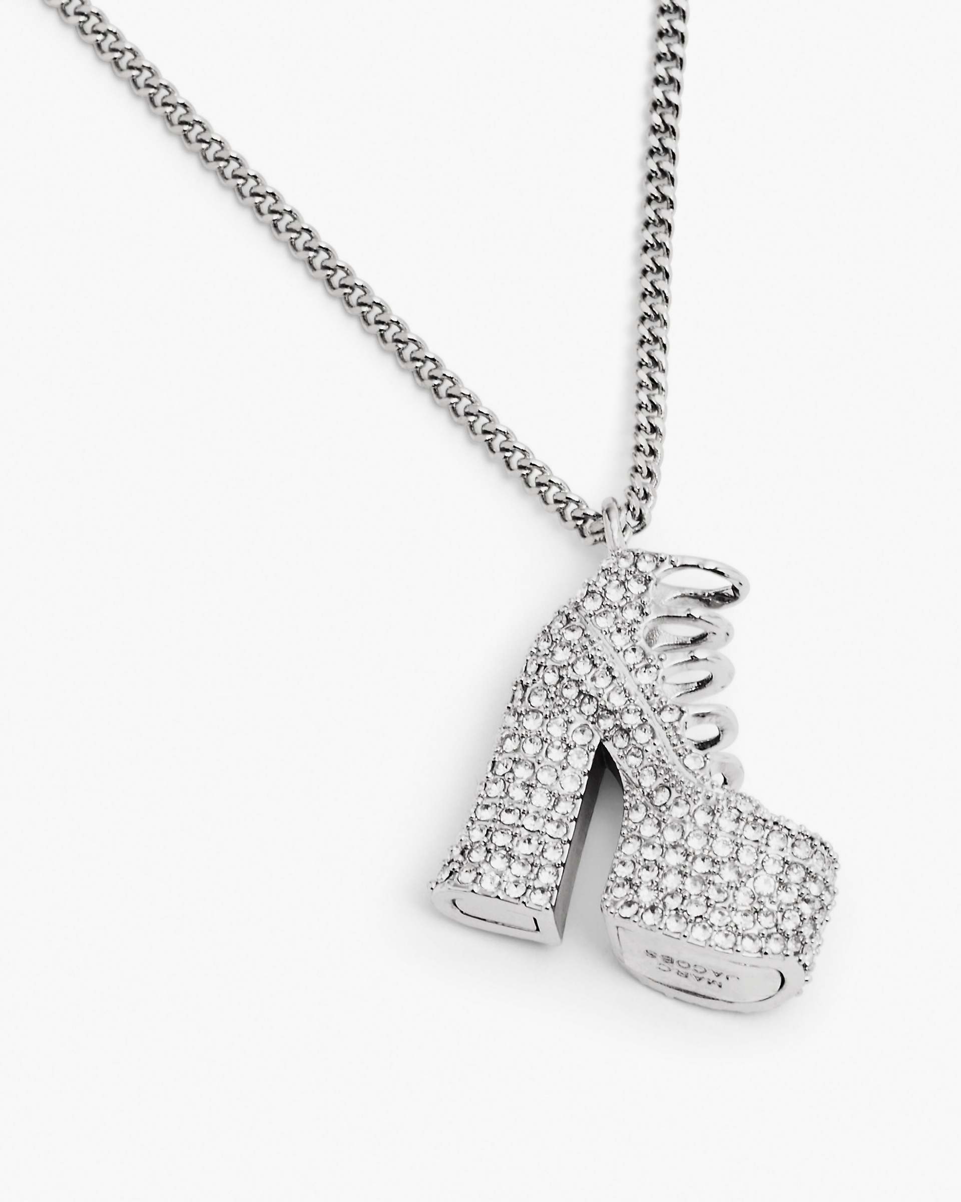 Marc Jacobs Marc Jacobs The Pave Kiki Boot Necklace Silver/Crystal Silver/crystal