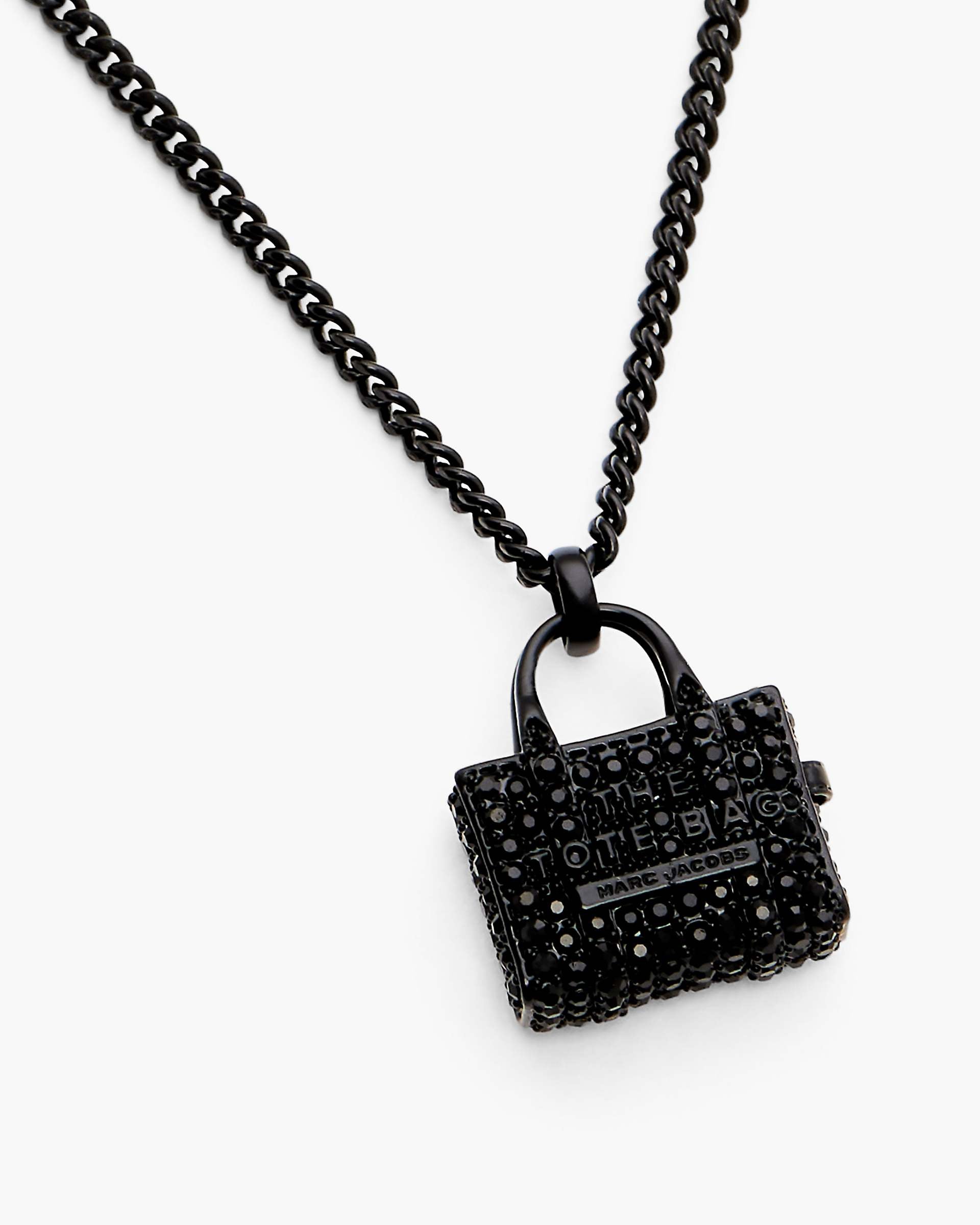 Marc Jacobs Marc Jacobs The Pave Tote Bag Necklace Black/Black Crystal Black/black Crystal
