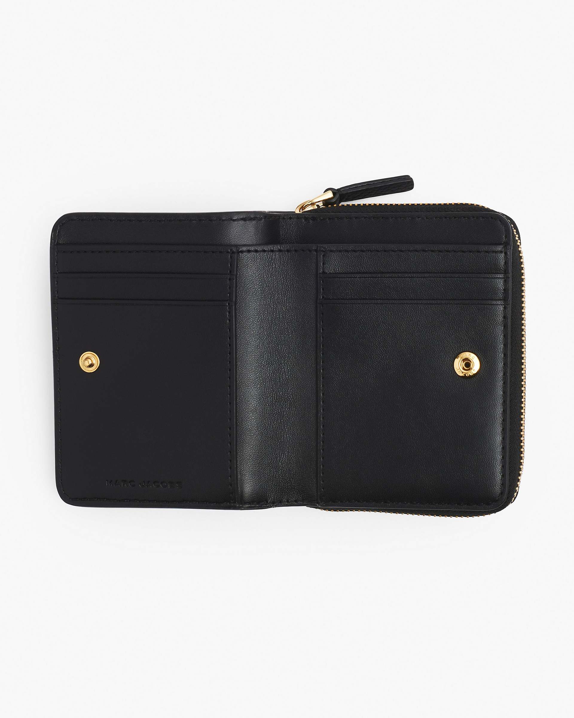 Marc Jacobs Marc Jacobs The Leather Mini Compact Wallet Black Black