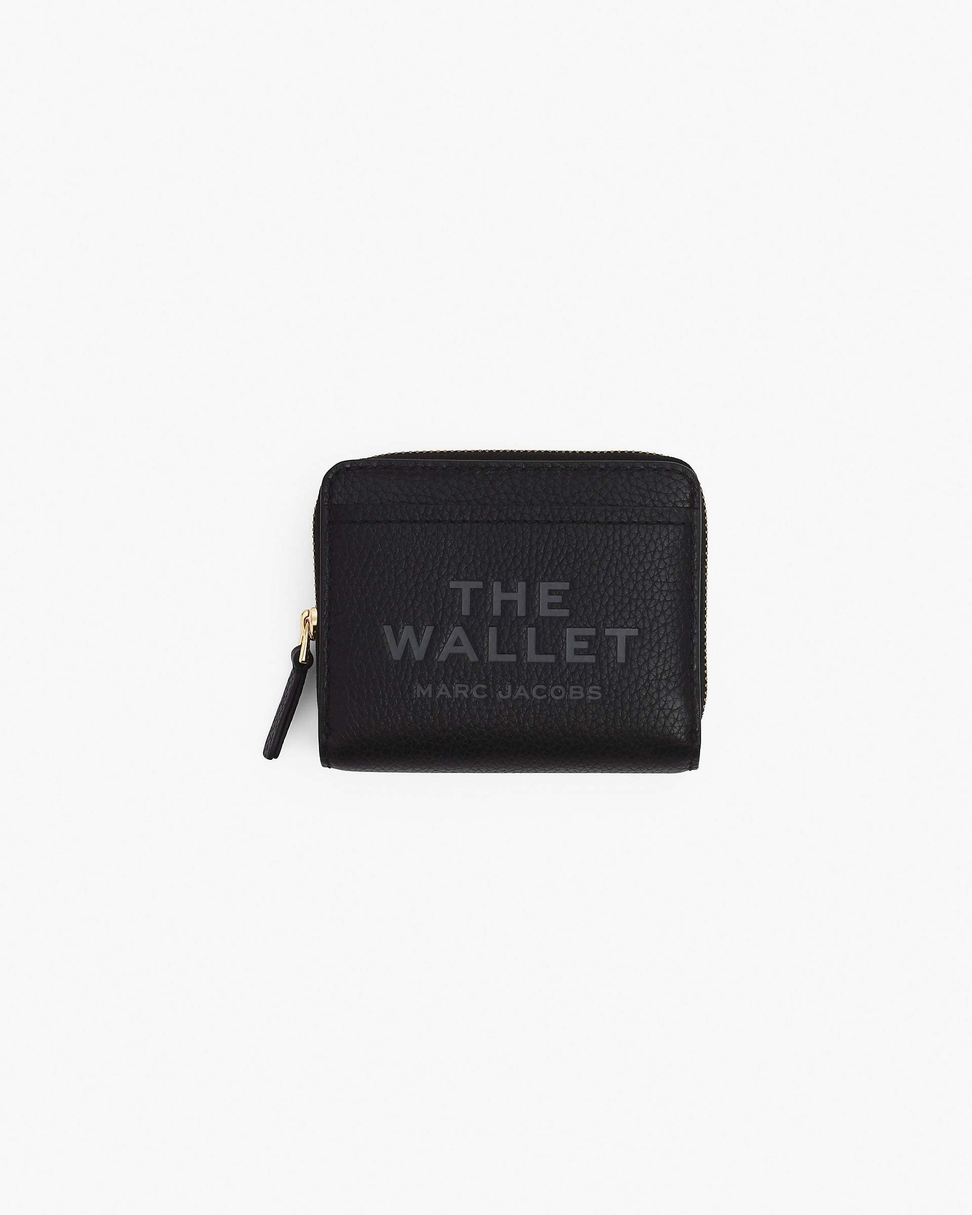 Marc Jacobs Marc Jacobs The Leather Mini Compact Wallet Black Black
