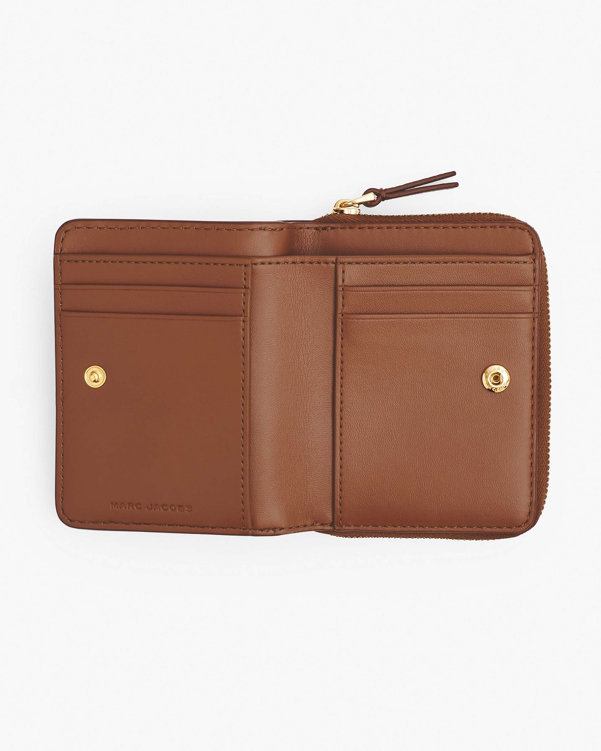 Marc Jacobs Marc Jacobs The Leather Mini Compact Wallet Argan Oil Argan Oil