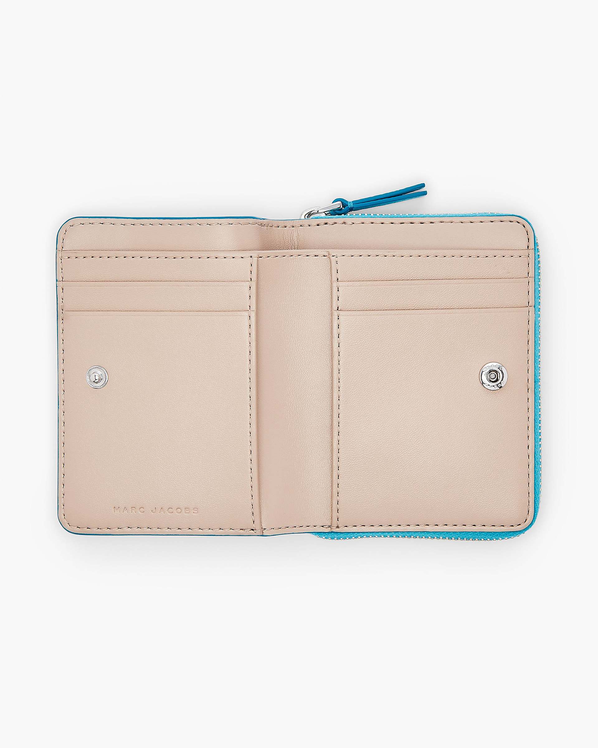 Marc Jacobs Marc Jacobs The Leather Mini Compact Wallet Pool Pool