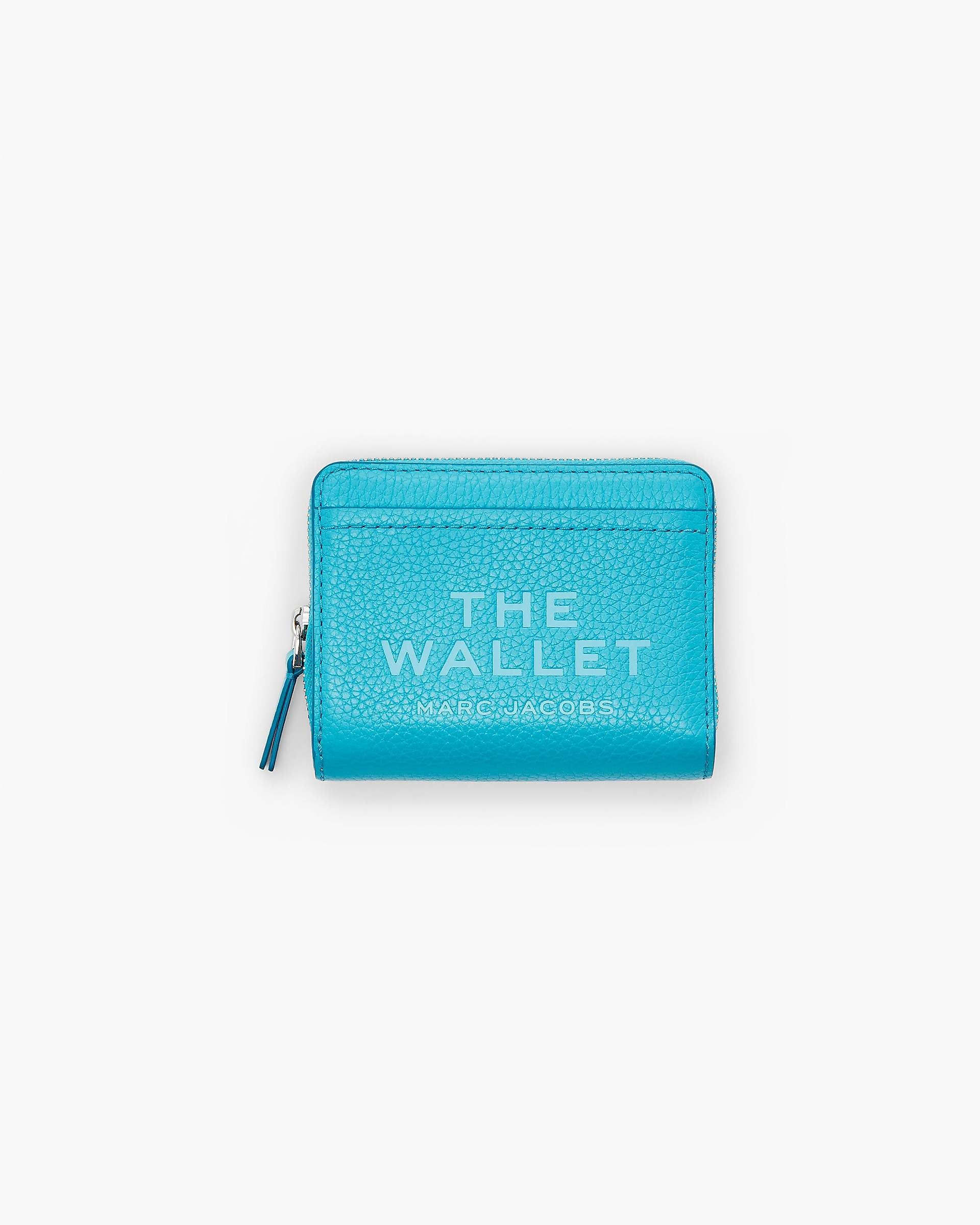 Marc Jacobs Marc Jacobs The Leather Mini Compact Wallet Pool Pool