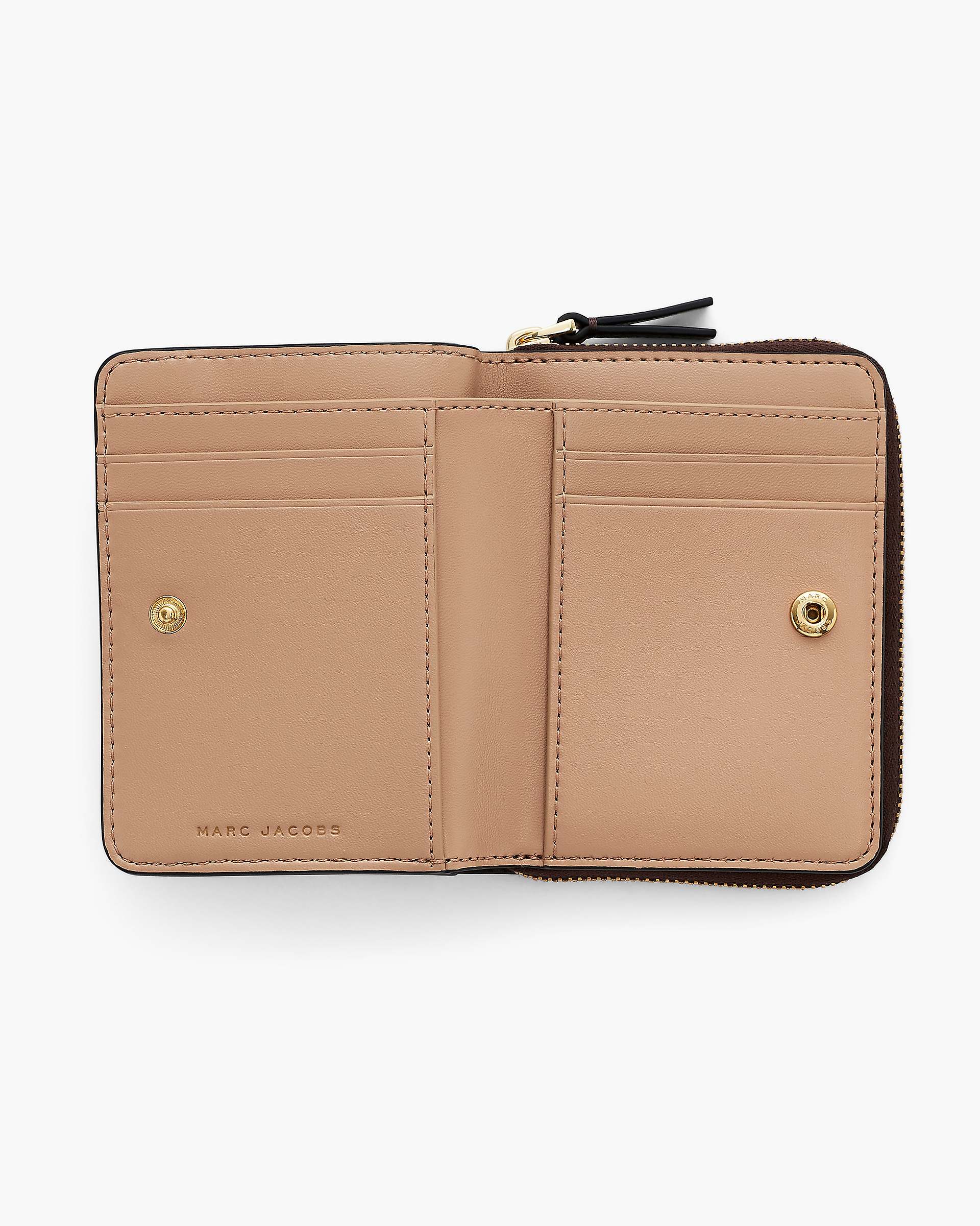 Marc Jacobs Marc Jacobs The Leather Mini Compact Wallet Ganache Ganache