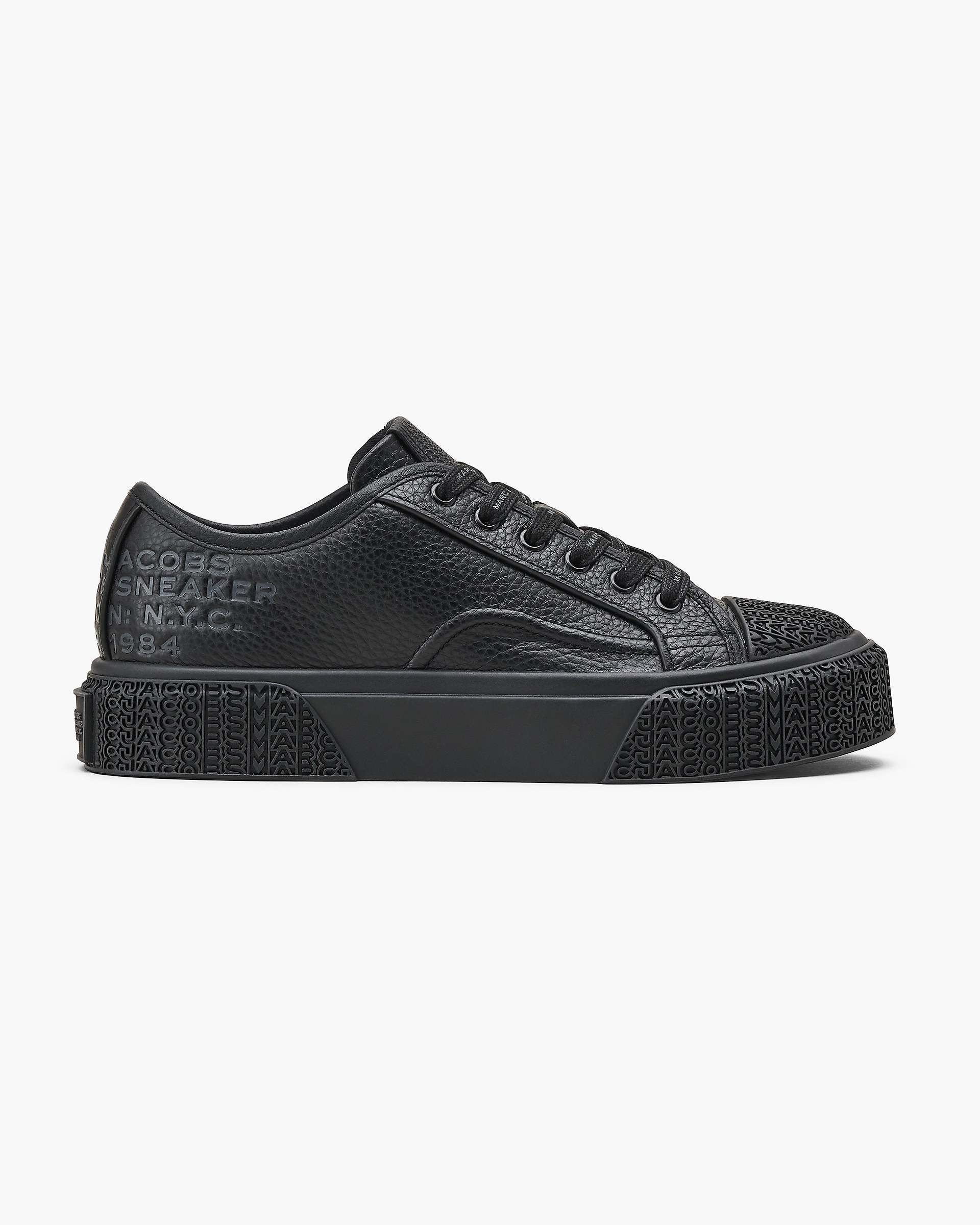 Marc Jacobs Marc Jacobs The Leather Sneaker Black Black