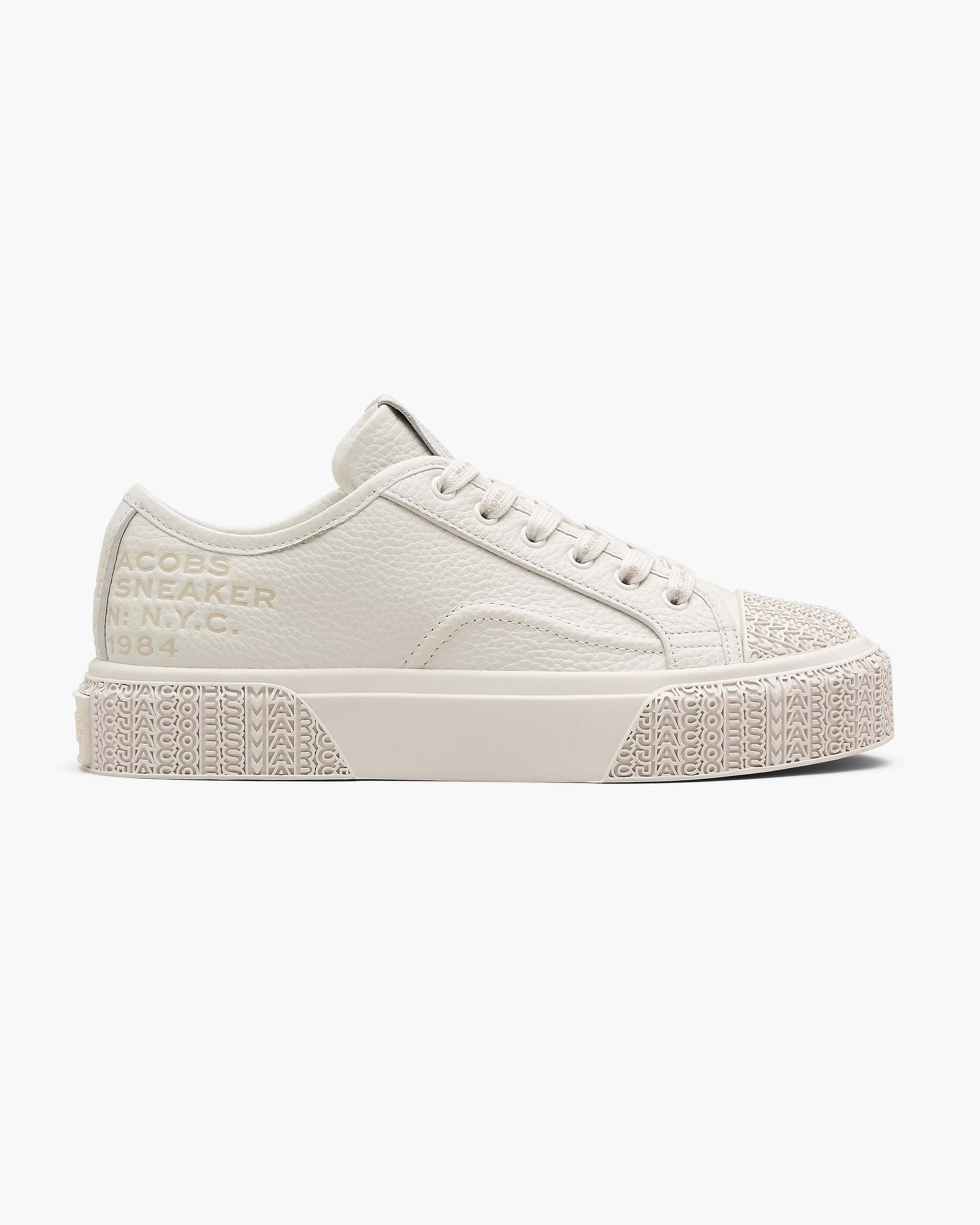Marc Jacobs Marc Jacobs The Leather Sneaker Cotton White Cotton White