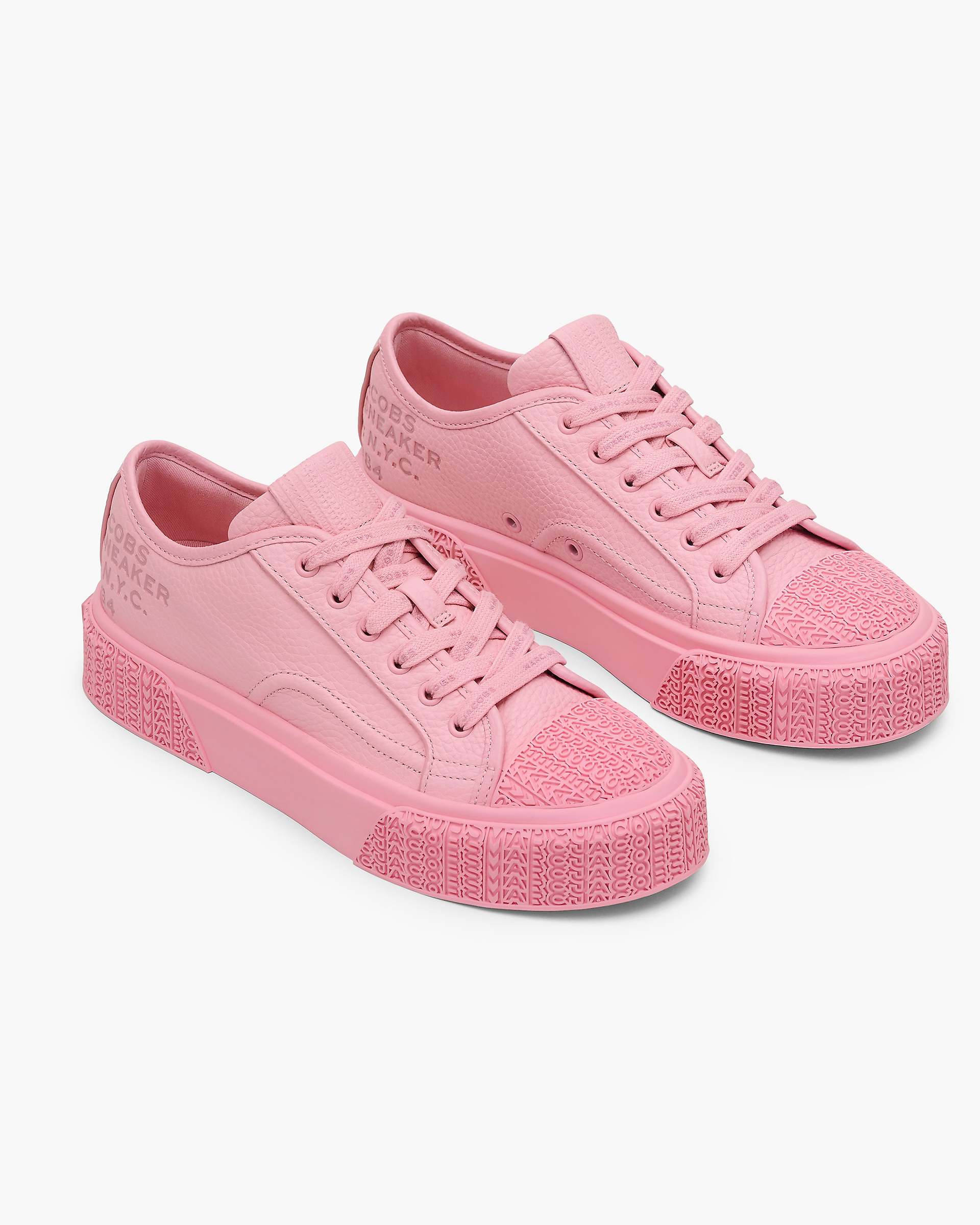 Marc Jacobs Marc Jacobs The Leather Sneaker Ribbon Pink Ribbon Pink