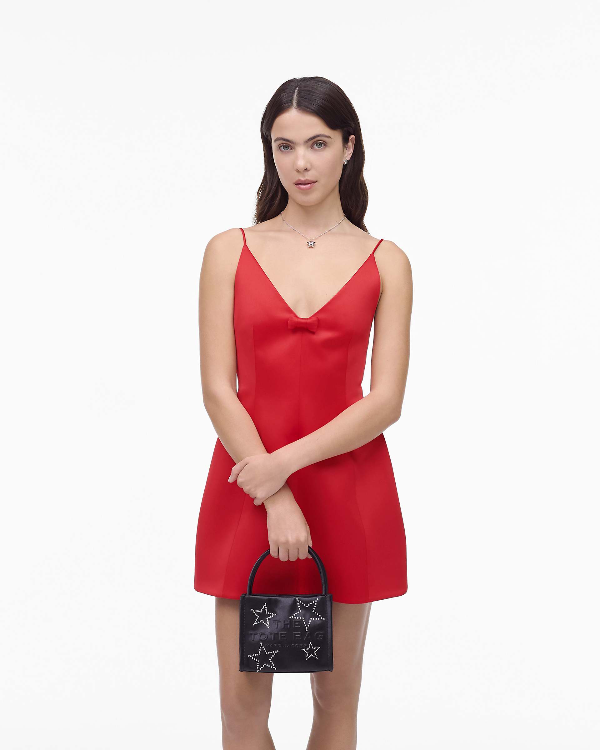 Marc Jacobs Marc Jacobs The Star Satin Mini Tote Bag Black Black