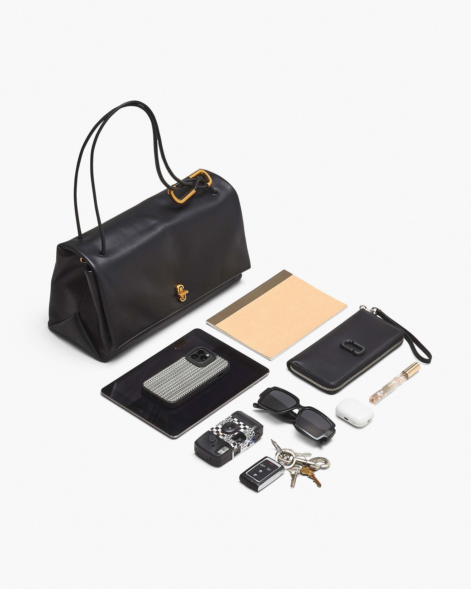 Marc Jacobs Marc Jacobs The Metallic Large Dual Bag Silver Silver